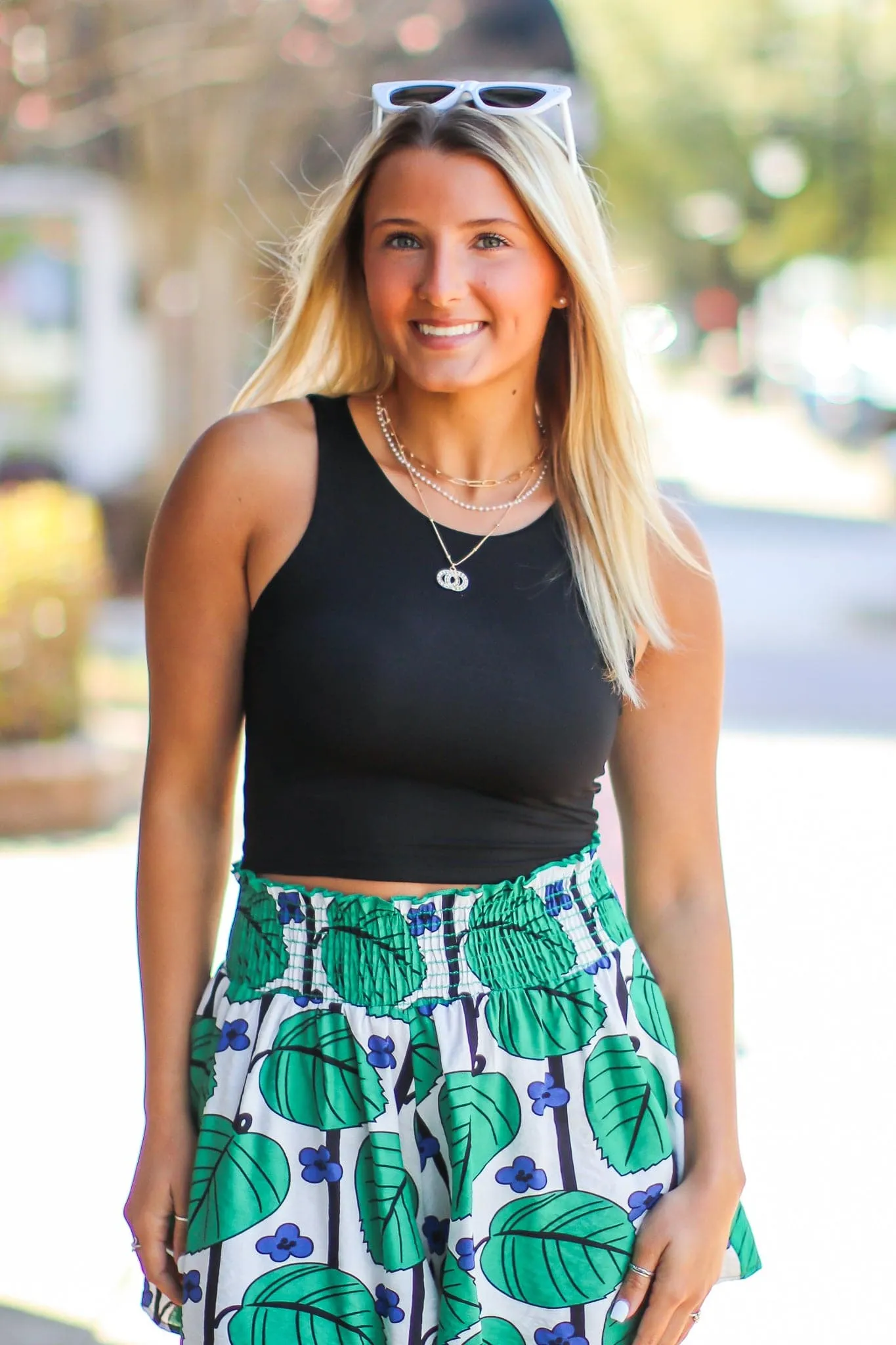 Blooming with Bliss Floral Smocked Flare Shorts - FINAL SALE