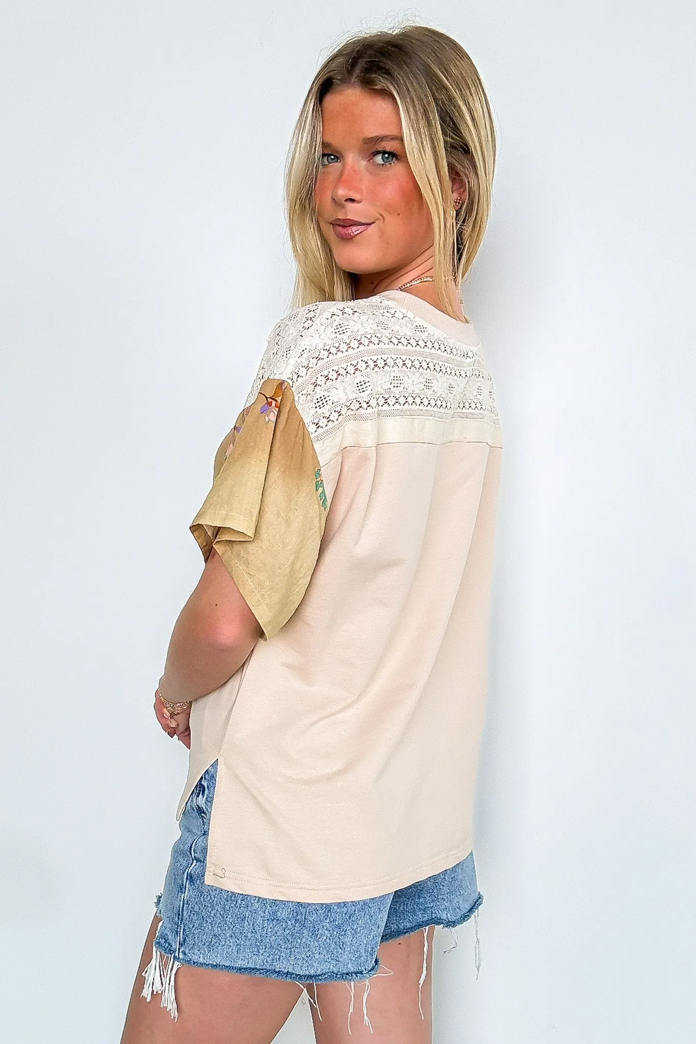 Boho Babe Patchwork Graphic Tee