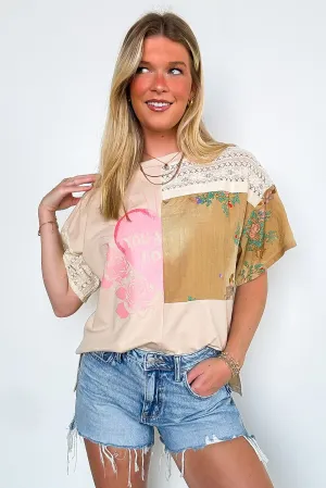 Boho Babe Patchwork Graphic Tee