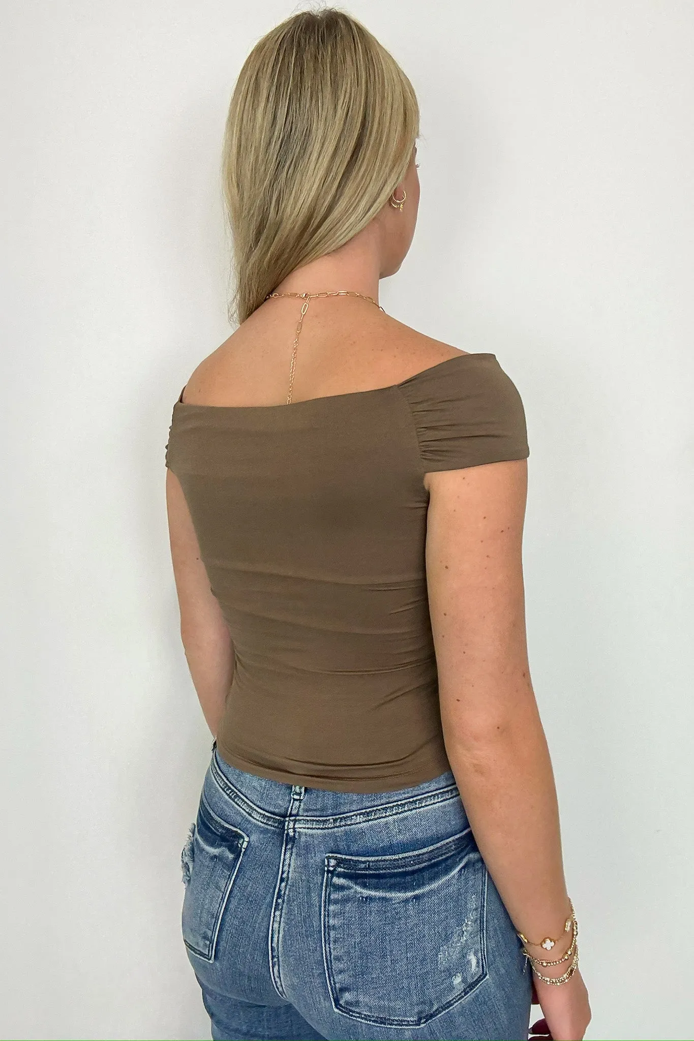 Braylyn Reversible Off Shoulder Knit Top - FINAL SALE