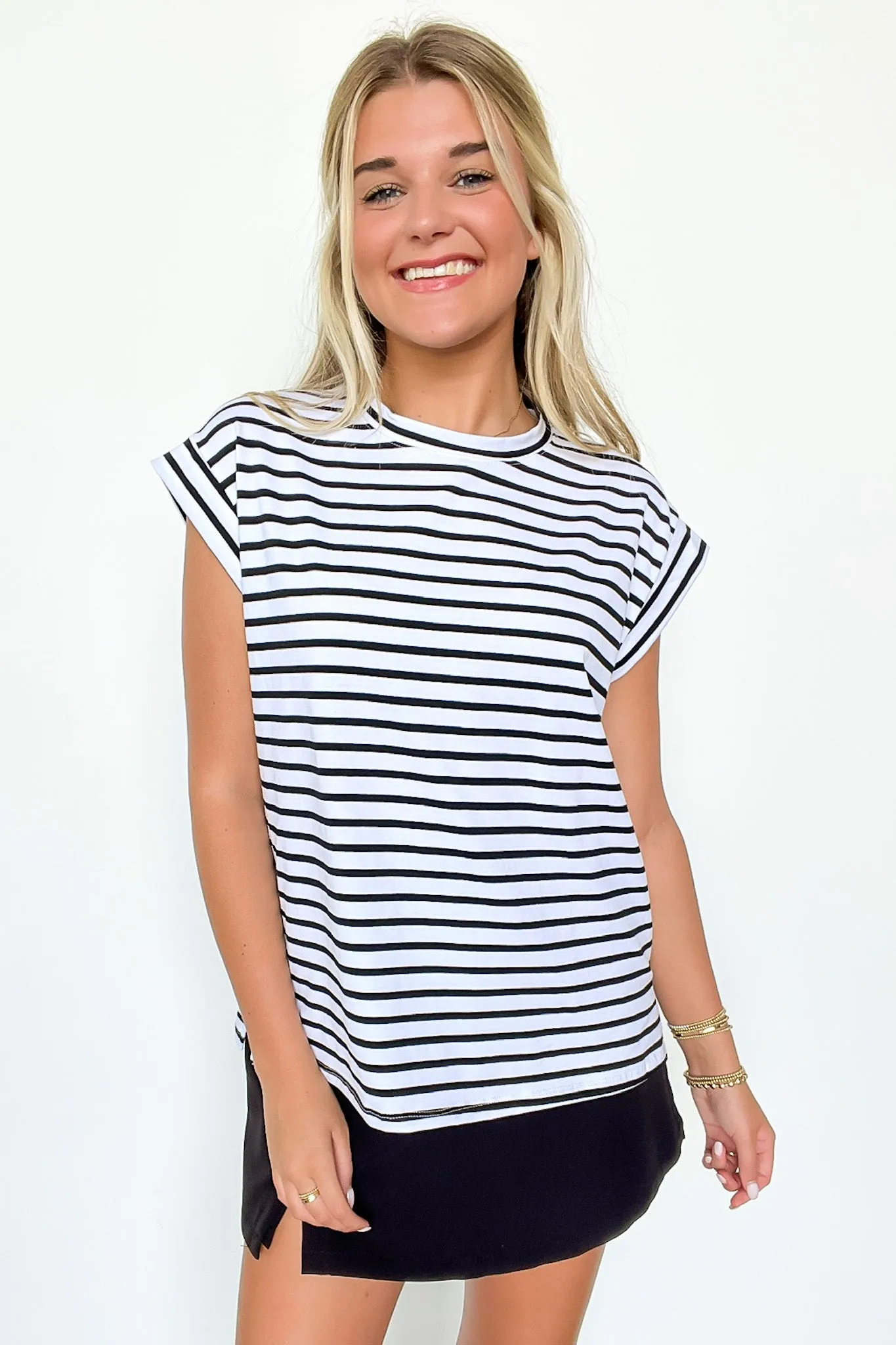 Brecklyn Relaxed Fit Striped Top - FINAL SALE