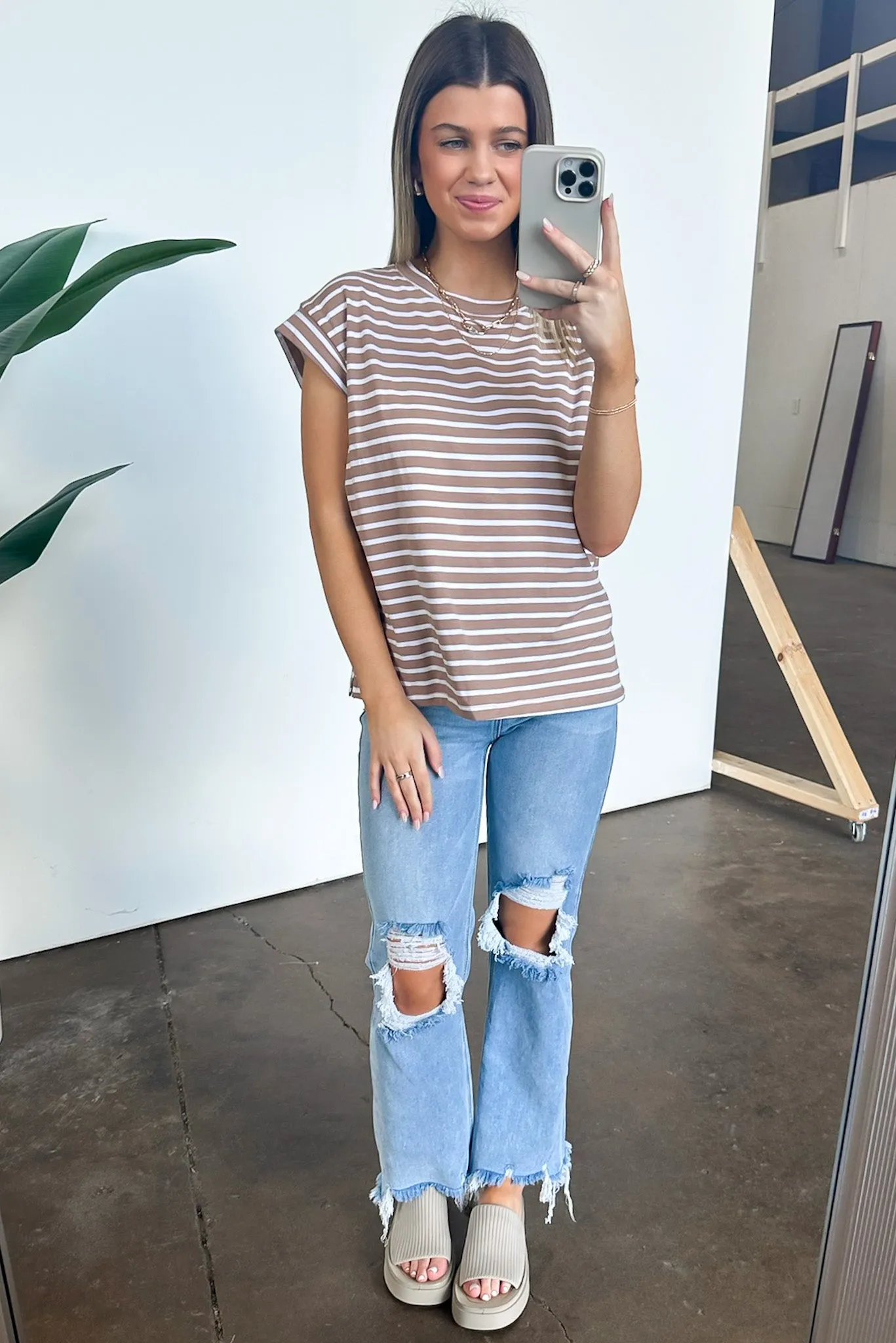Brecklyn Relaxed Fit Striped Top - FINAL SALE