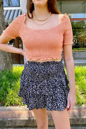Bring on the Bliss Floral Smocked Tiered Skort - FINAL SALE