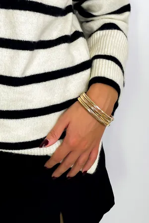 Callam Mixed Metal Stretch Bracelets