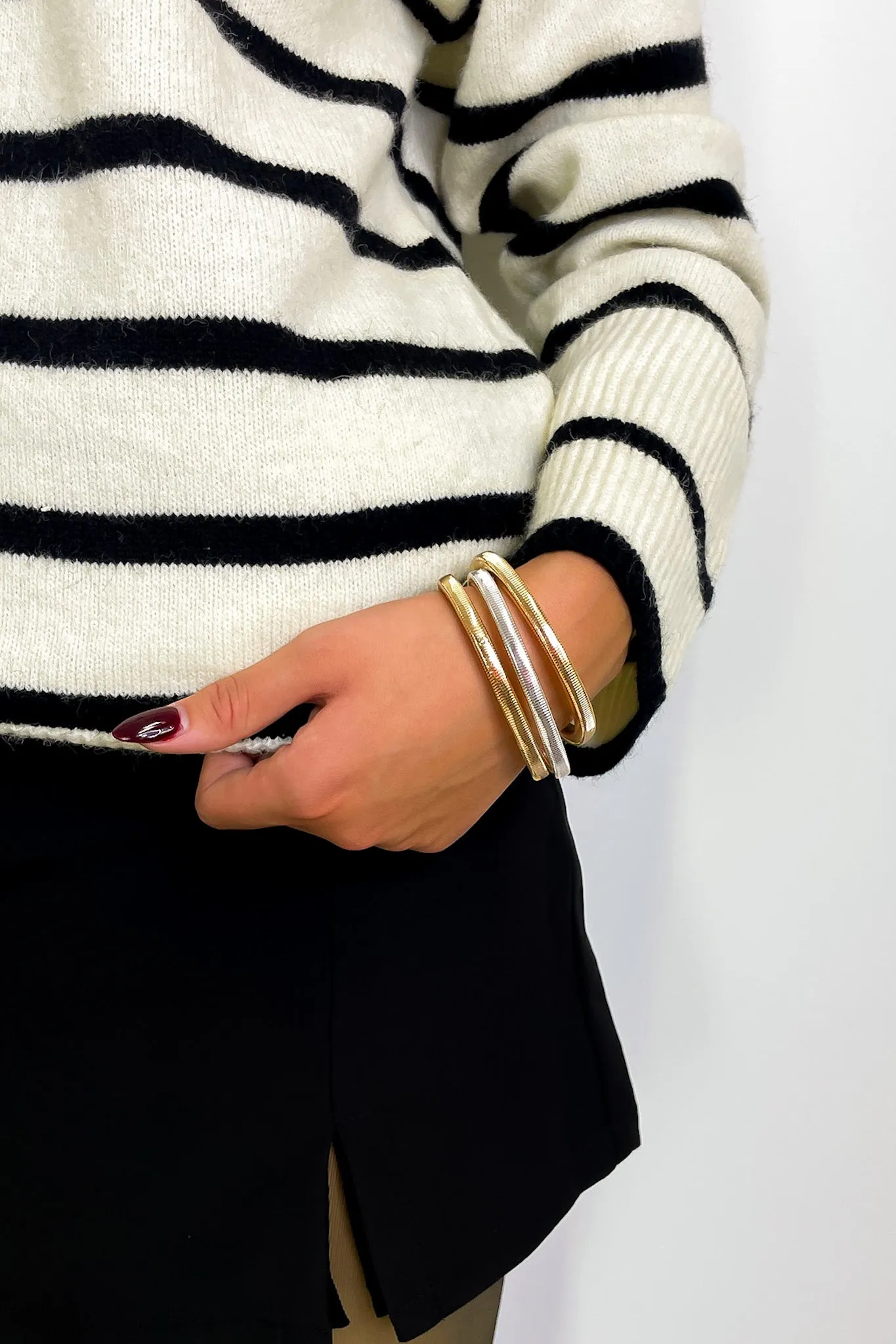 Callam Mixed Metal Stretch Bracelets