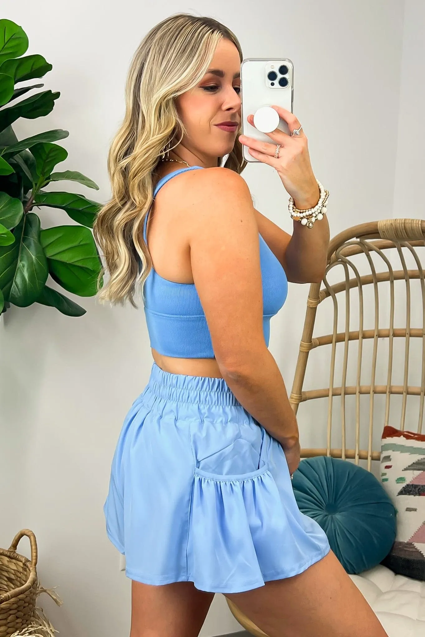 Cambelle Pleated Active Shorts - FINAL SALE