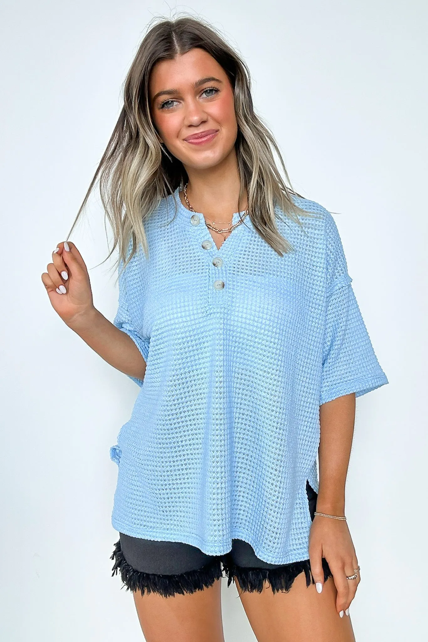Camryn V-Neck Relaxed Top - BACK IN STOCK
