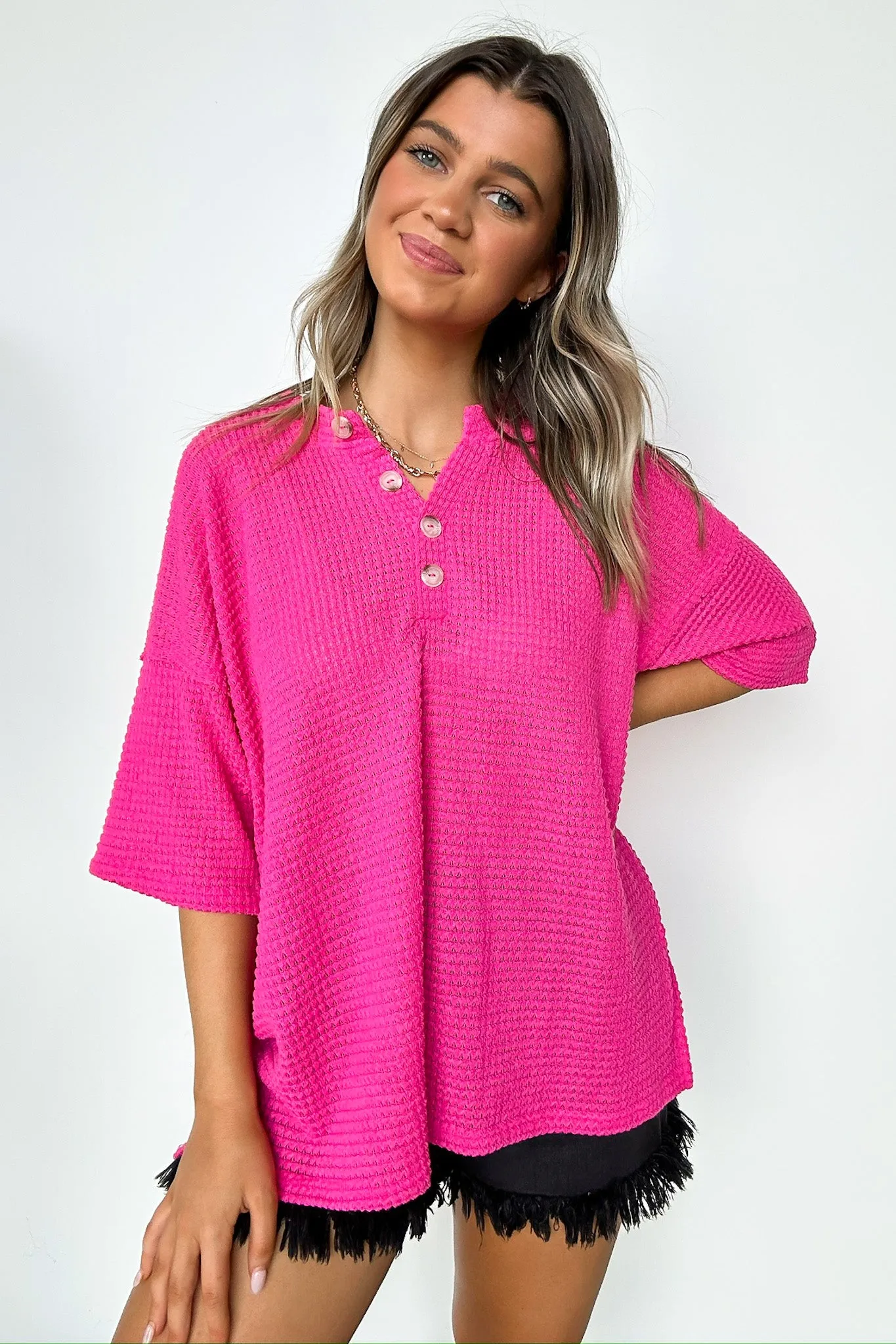 Camryn V-Neck Relaxed Top - BACK IN STOCK