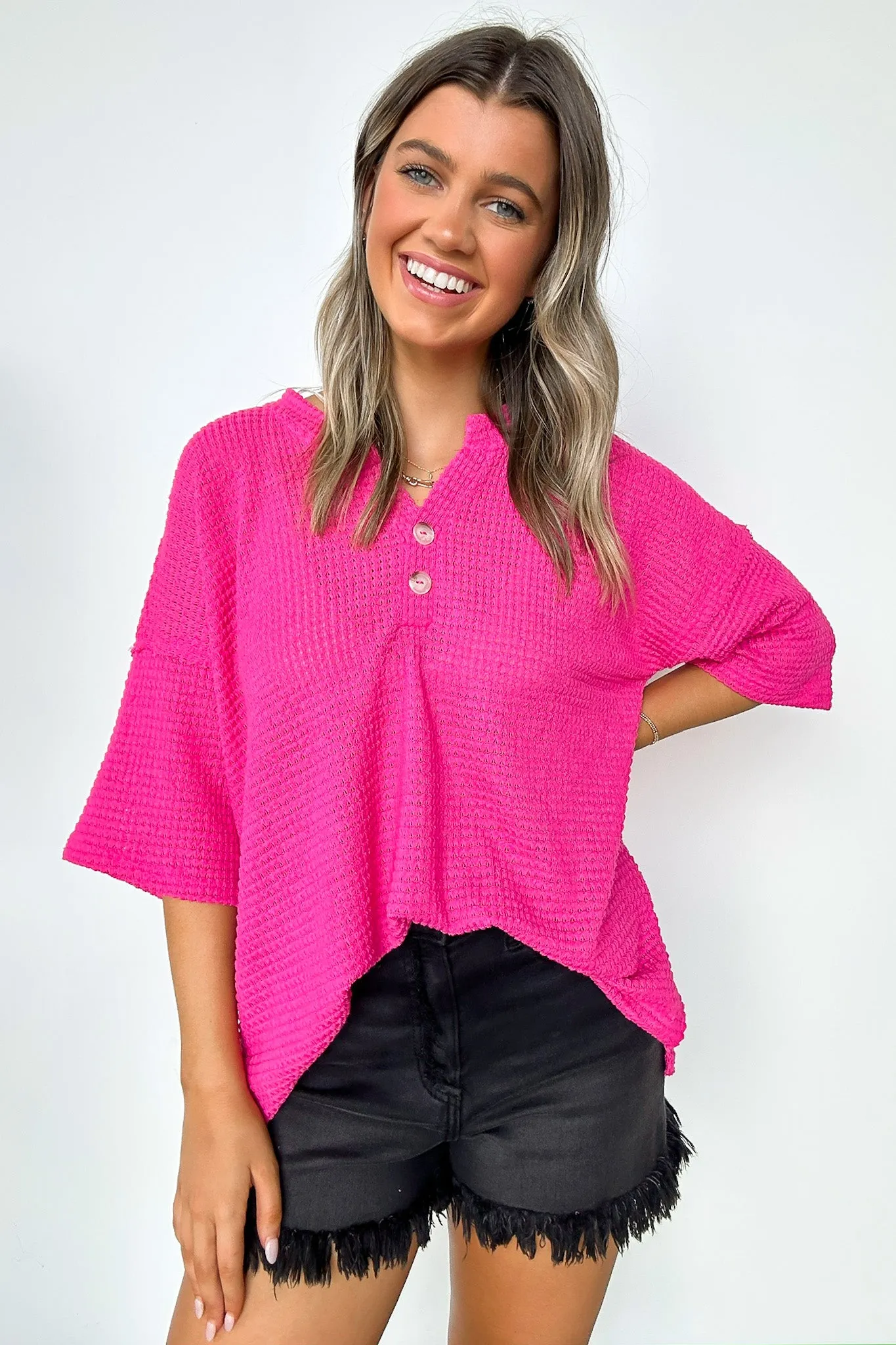 Camryn V-Neck Relaxed Top - BACK IN STOCK