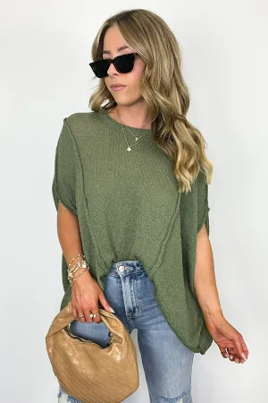 Candice Drop Shoulder Exposed Seam Sweater - BACK IN STOCK