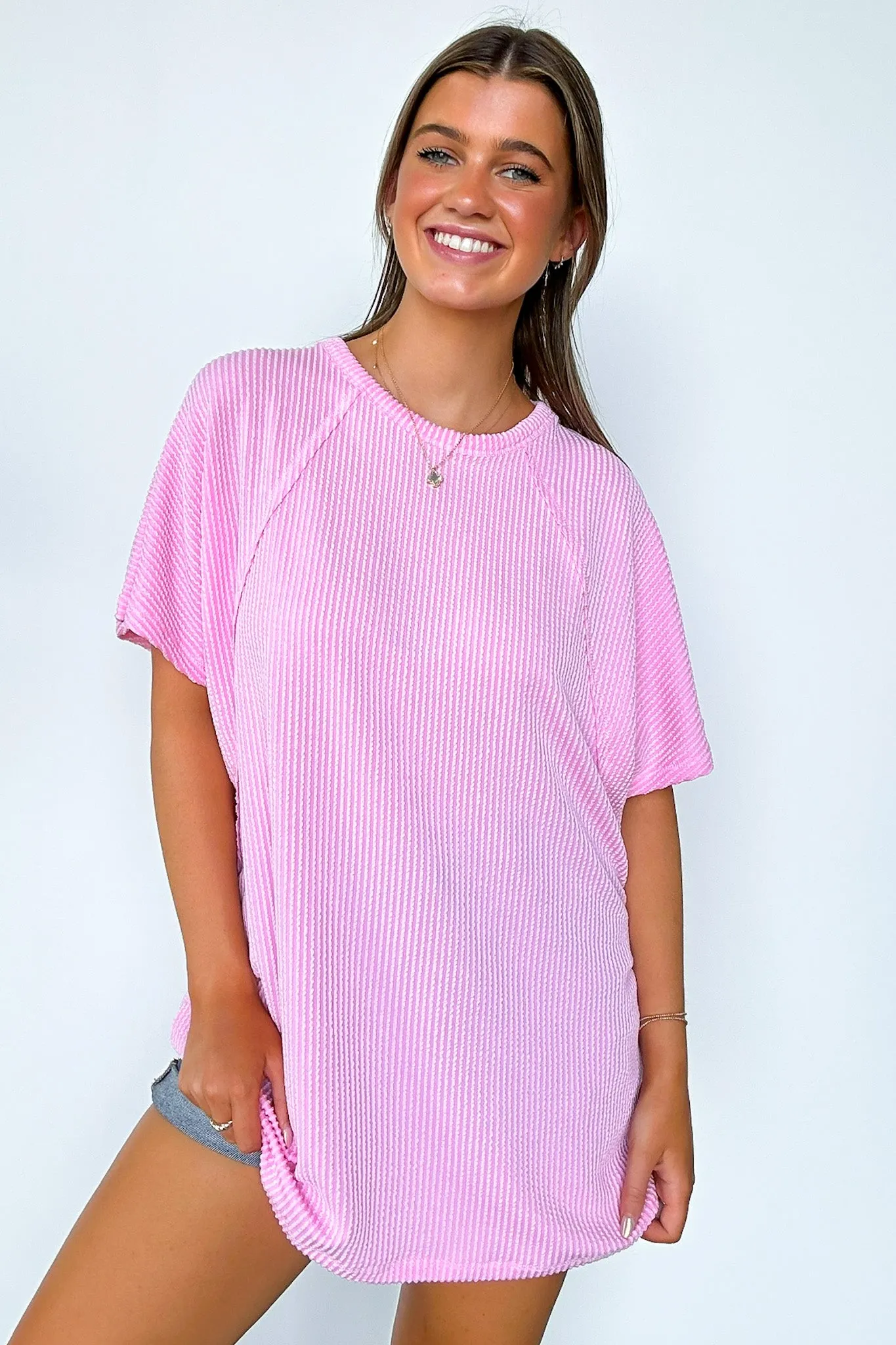 Carlyne Rib Knit Dolman Sleeve Top - FINAL SALE