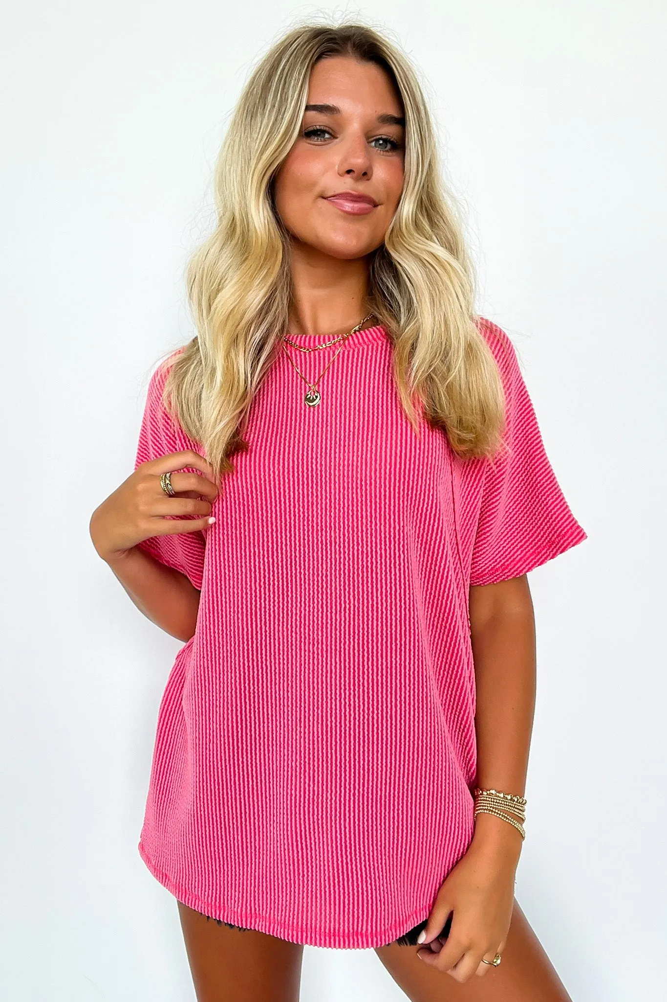 Carlyne Rib Knit Dolman Sleeve Top - FINAL SALE