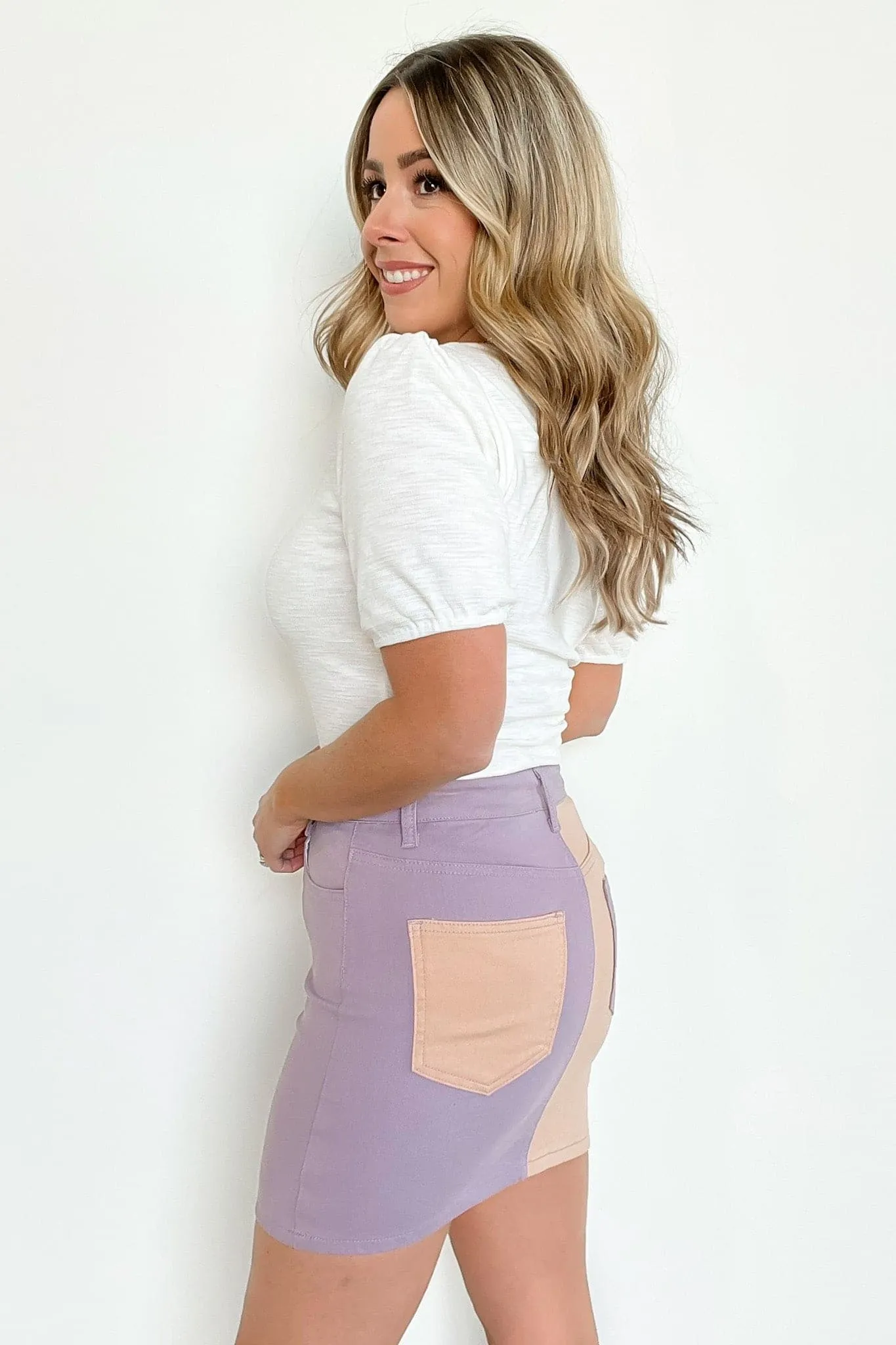 Carsyn Color Block Mini Skirt - FINAL SALE