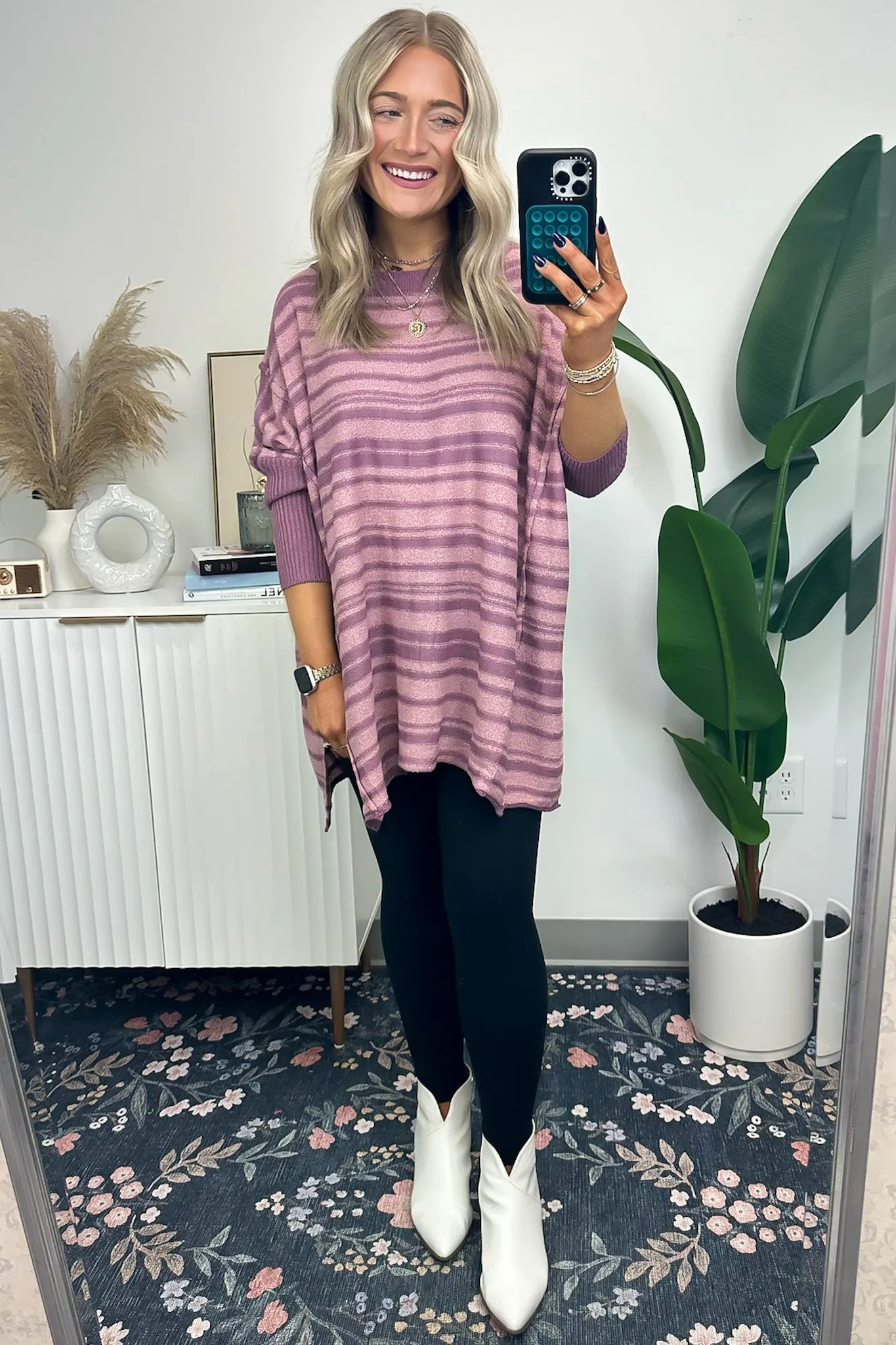 Cassidie Relaxed Fit Striped Sweater - FINAL SALE