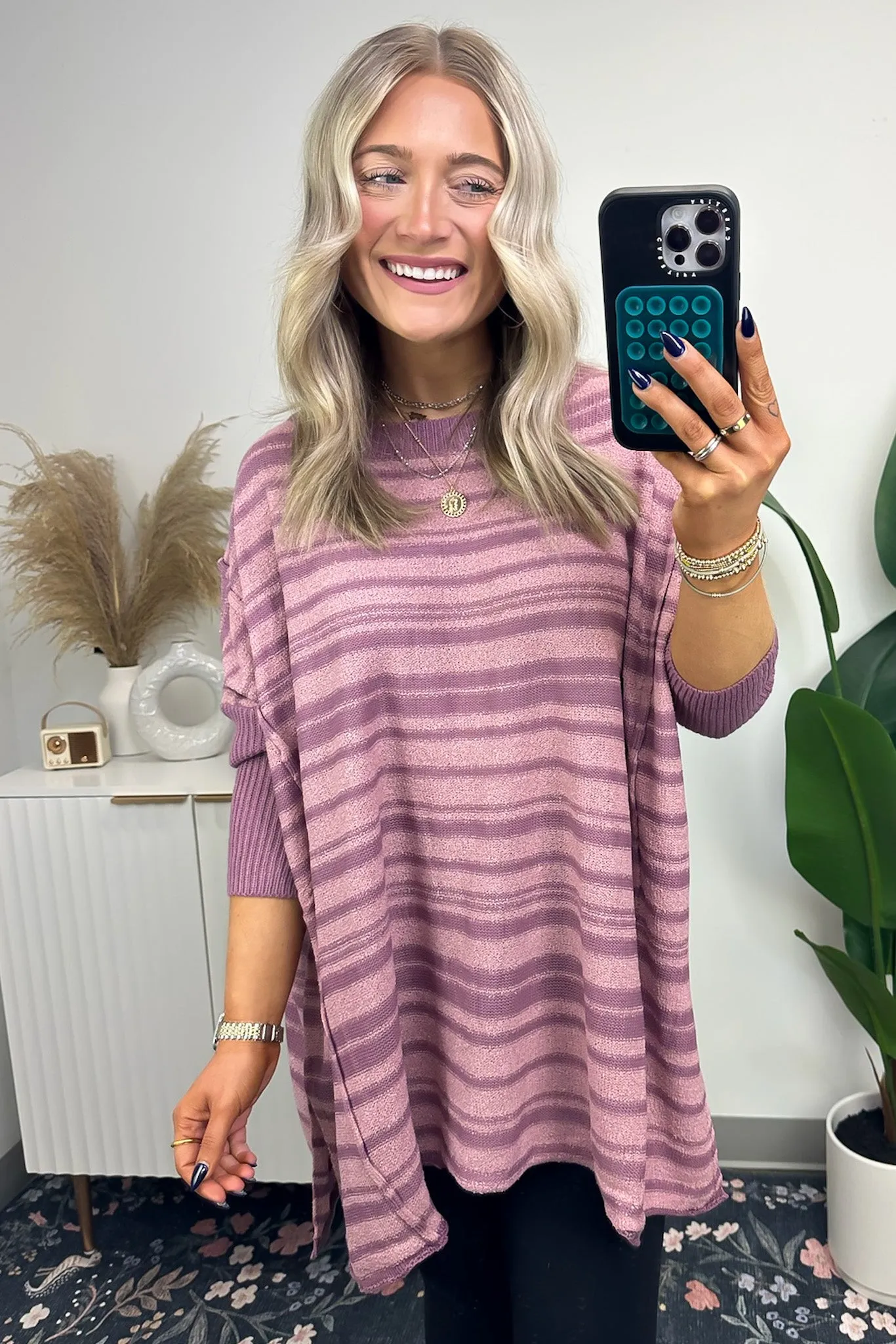 Cassidie Relaxed Fit Striped Sweater - FINAL SALE