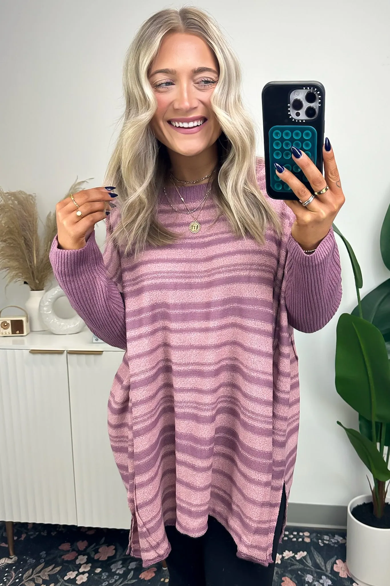 Cassidie Relaxed Fit Striped Sweater - FINAL SALE