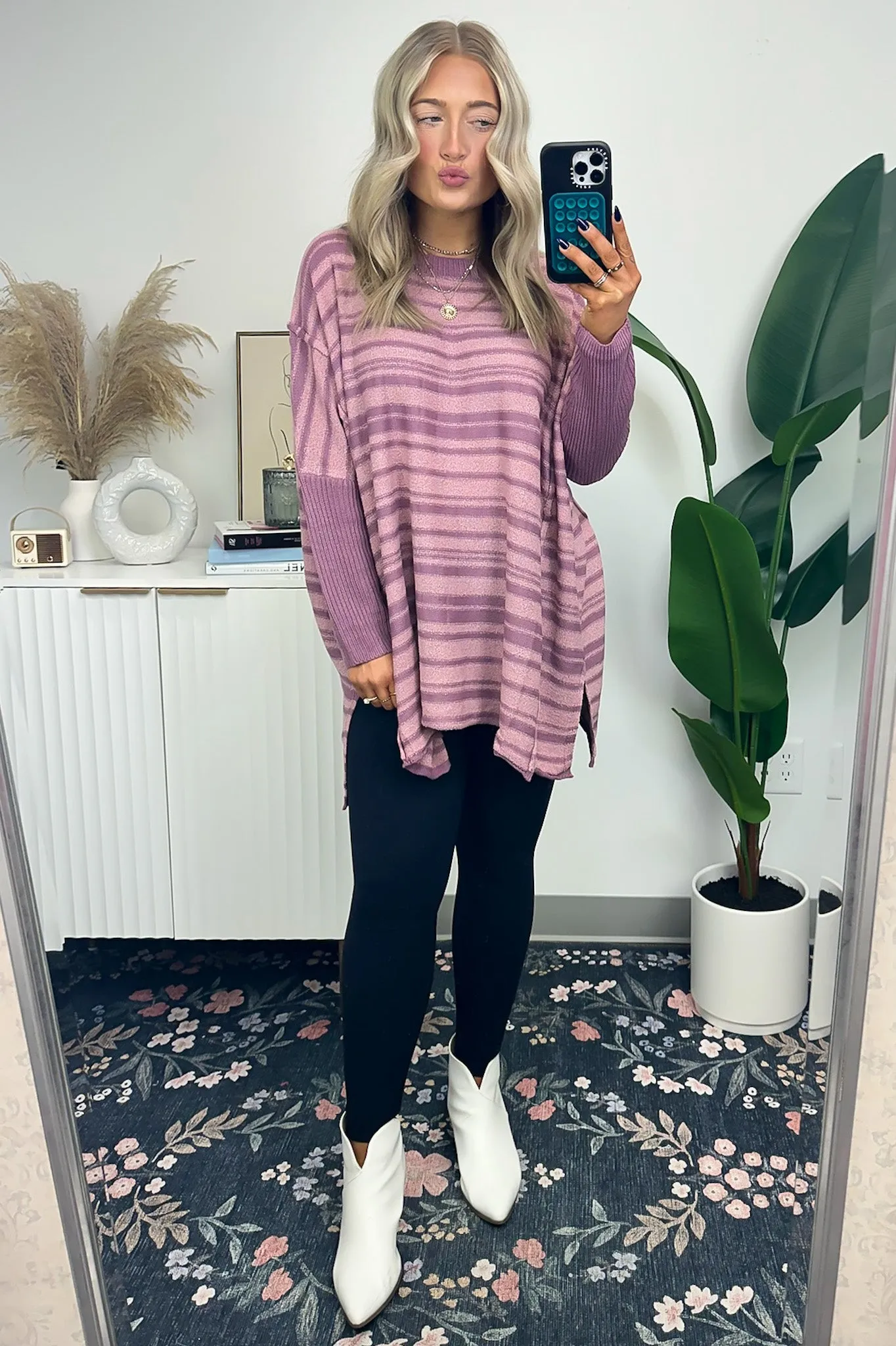 Cassidie Relaxed Fit Striped Sweater - FINAL SALE