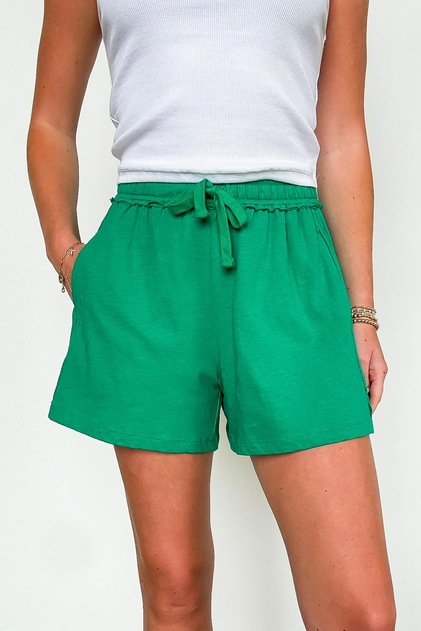 Casual Classic Elastic Waist Shorts