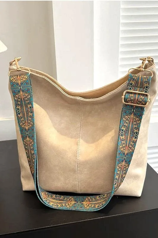Catalinna Retro Pattern Strap Crossbody Bag - FINAL SALE
