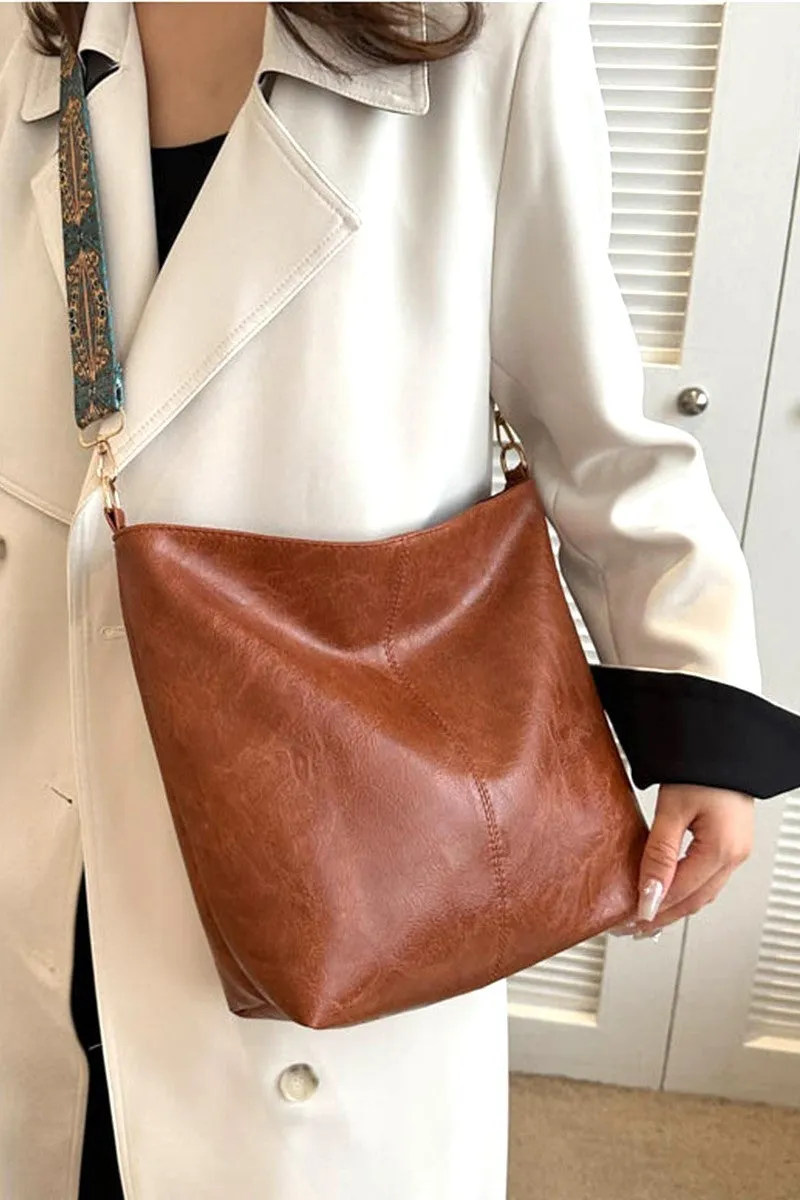 Catalinna Retro Pattern Strap Crossbody Bag - FINAL SALE