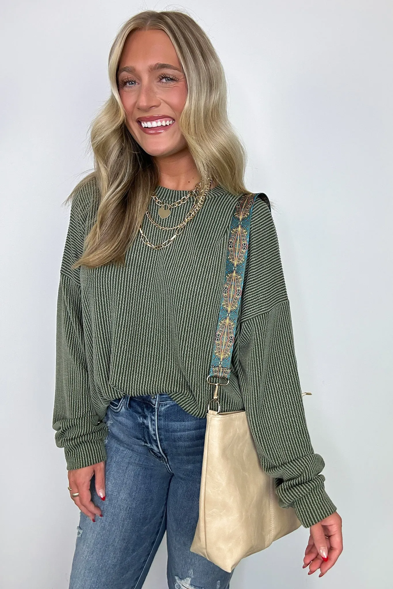 Catalinna Retro Pattern Strap Crossbody Bag - FINAL SALE