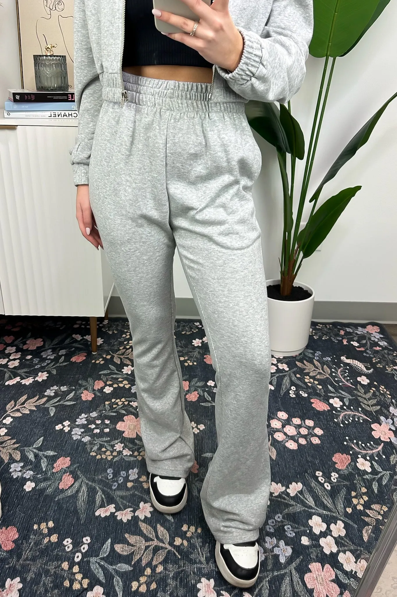 Catie Flare Leg Elastic Waist Lounge Pants - FINAL SALE