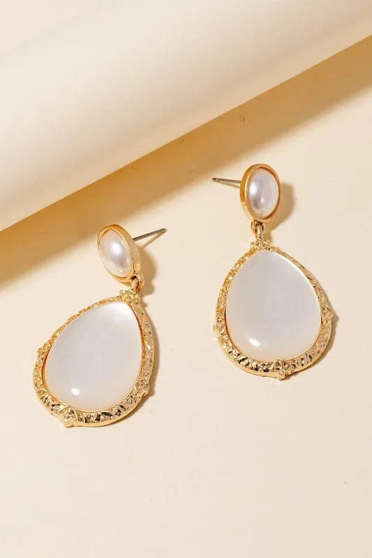 Certified Class Antique Style Drop Earrings
