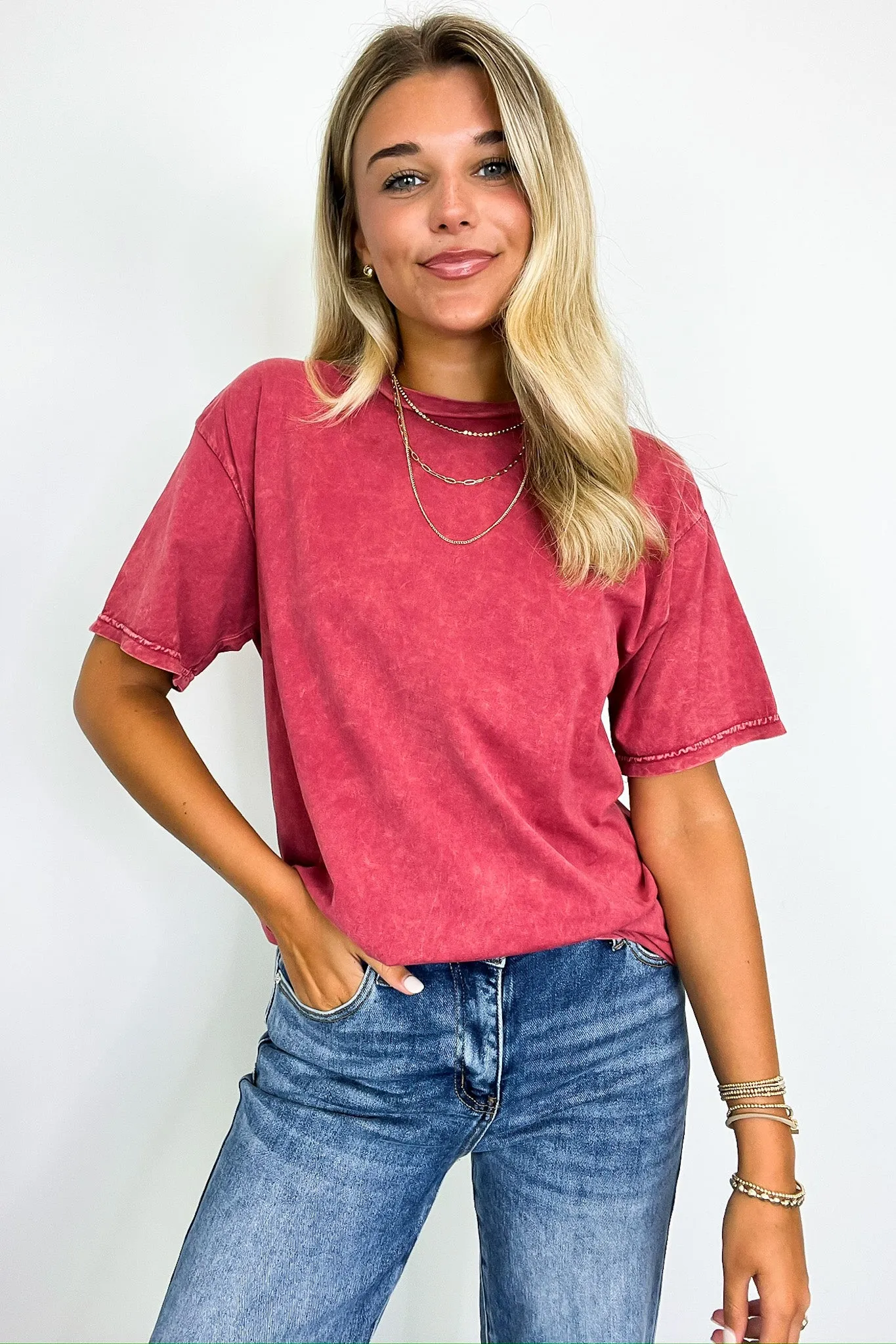 Charlena Mineral Wash Top - FINAL SALE