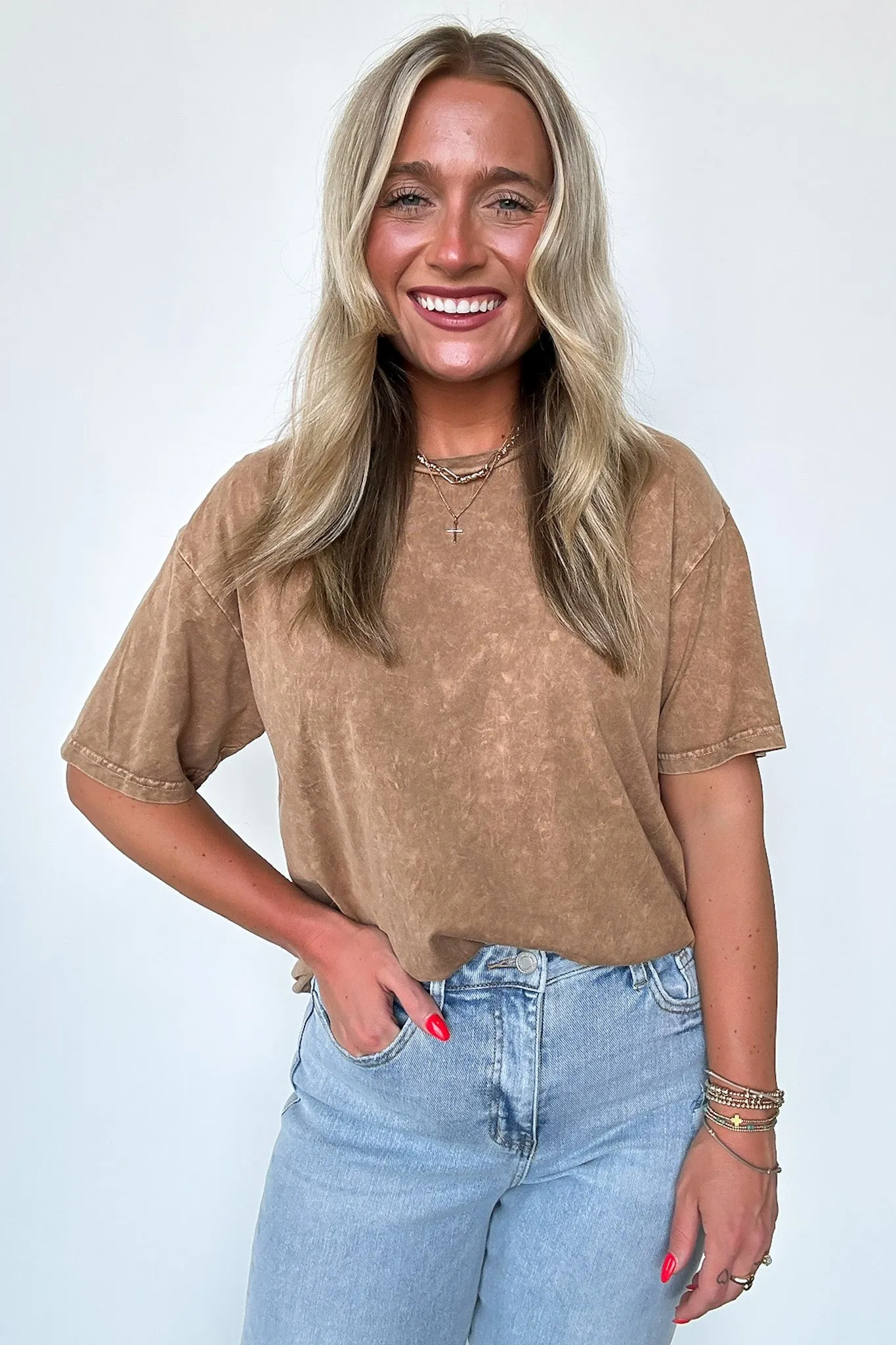 Charlena Mineral Wash Top - FINAL SALE