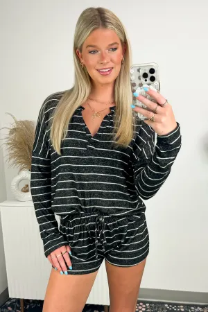 Charley Ribbed Striped Top and Shorts Set - FINAL SALE