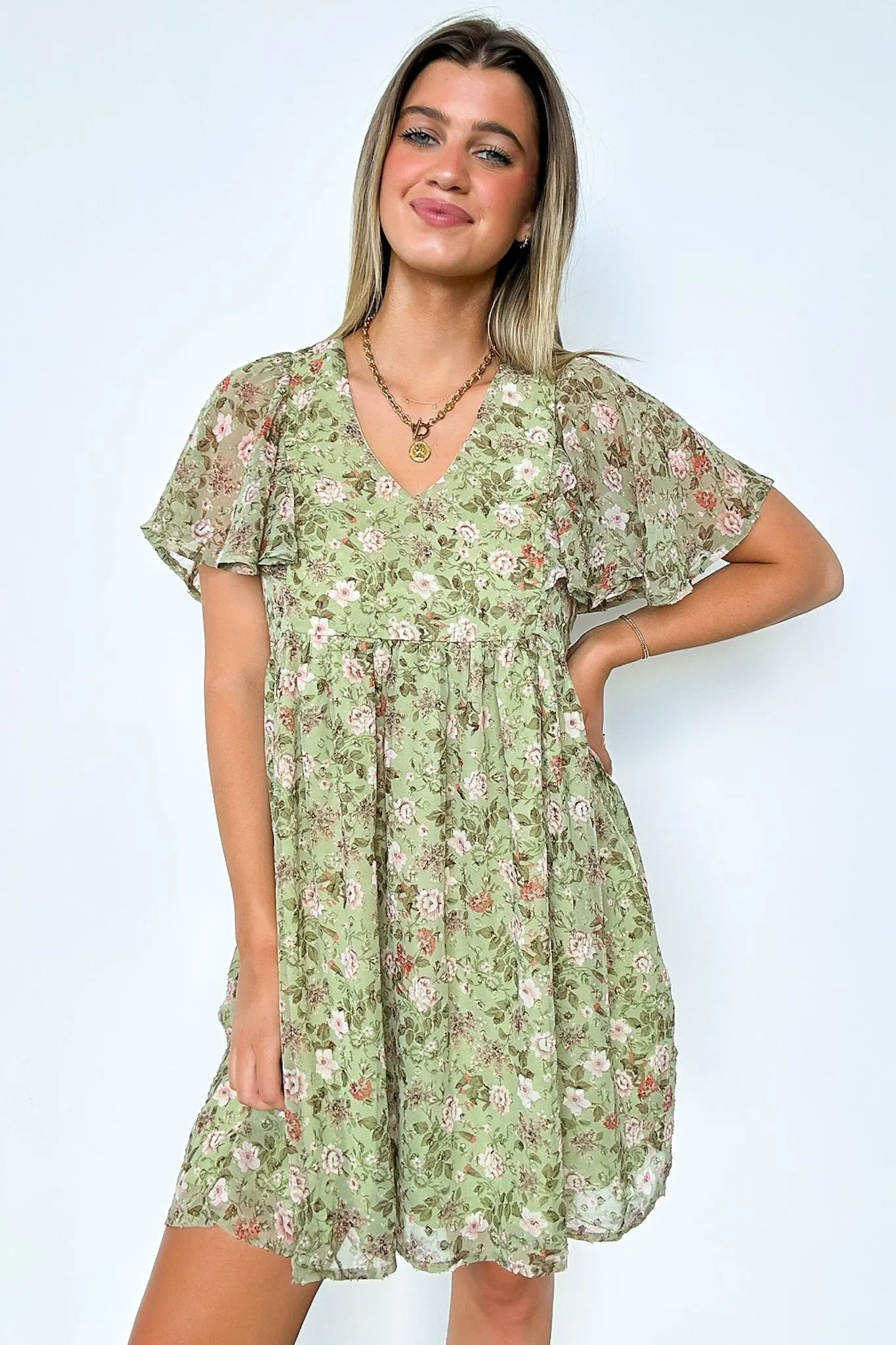 Charming Sunshine Floral Print Dress - FINAL SALE