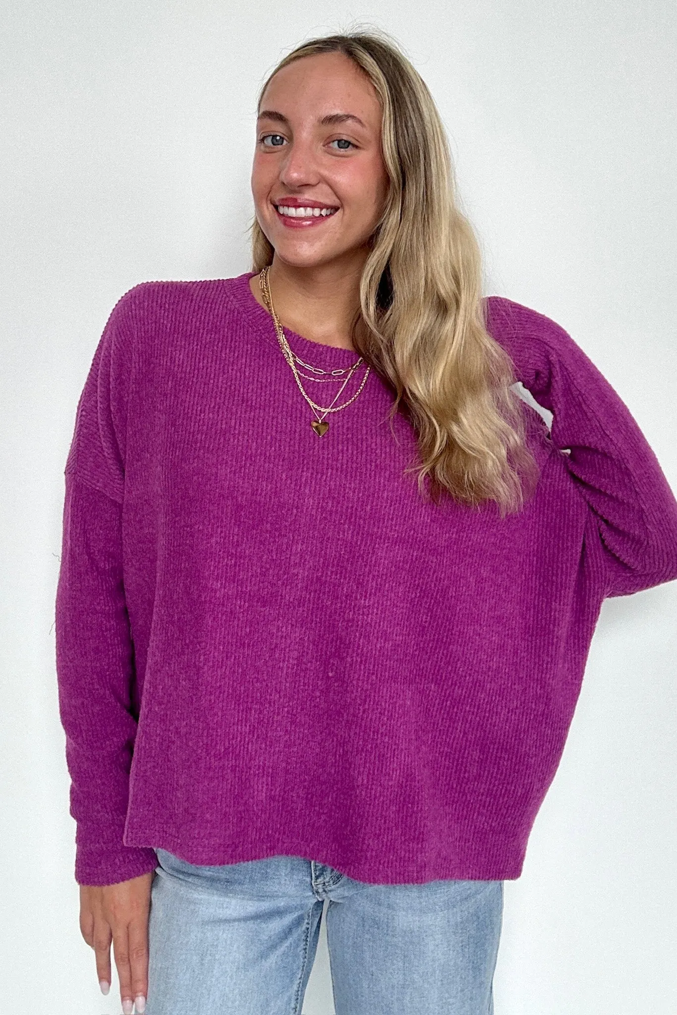 Cherilyn Ribbed Dolman Sleeve Top - BACK IN STOCK