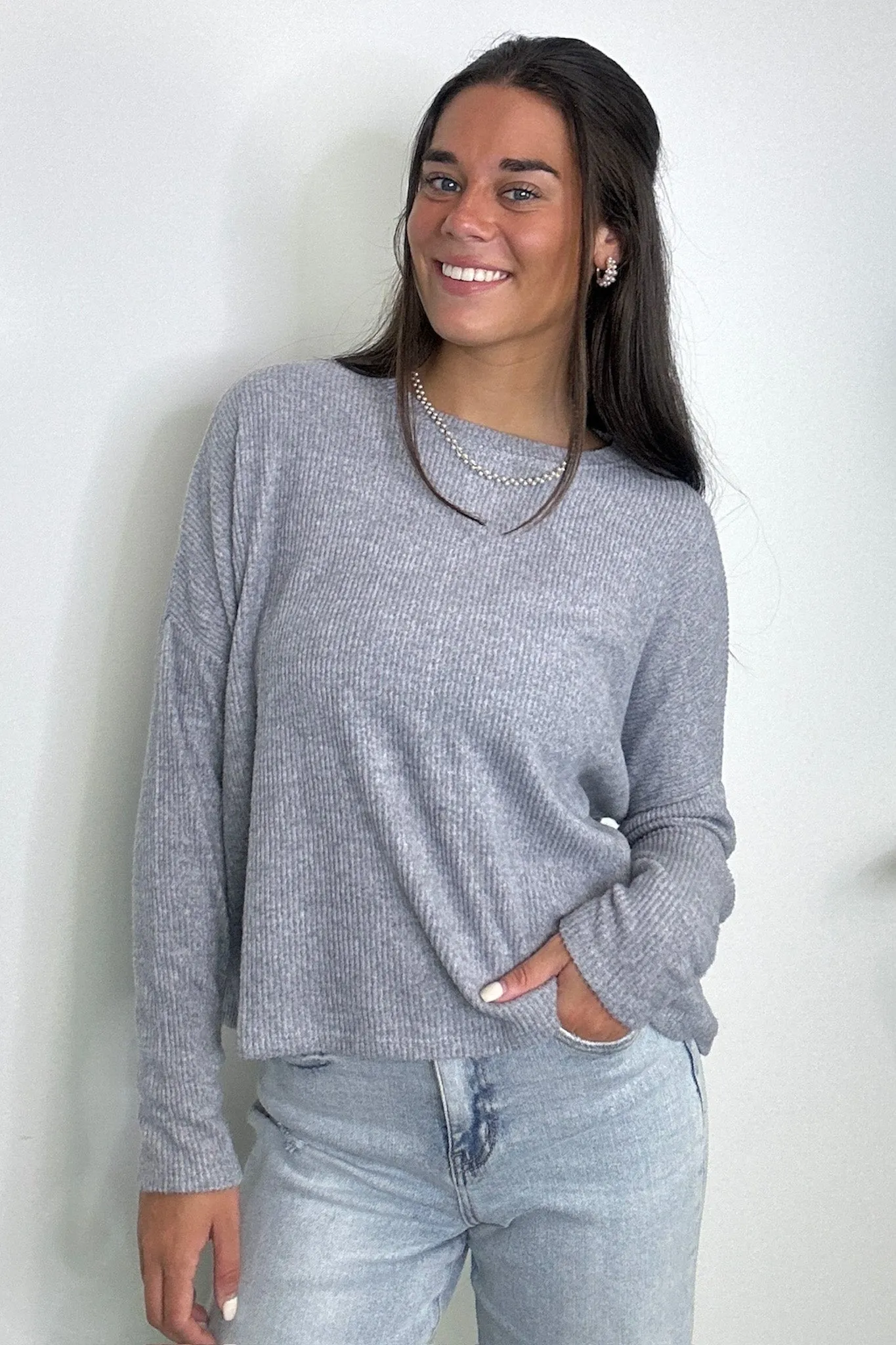 Cherilyn Ribbed Dolman Sleeve Top - BACK IN STOCK