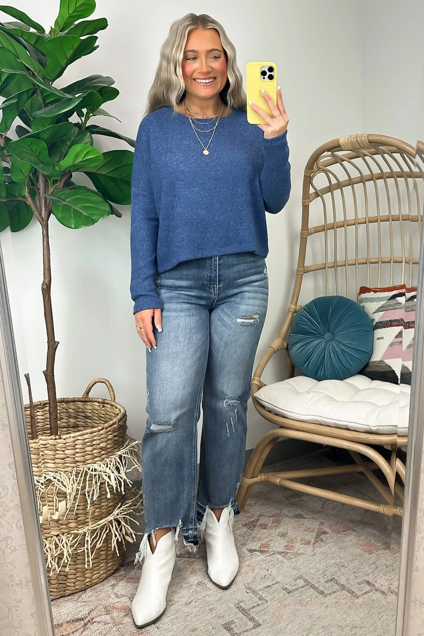 Cherilyn Ribbed Dolman Sleeve Top - BACK IN STOCK