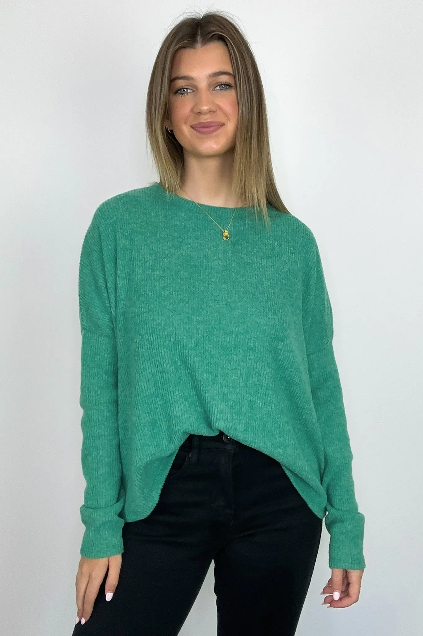 Cherilyn Ribbed Dolman Sleeve Top - BACK IN STOCK