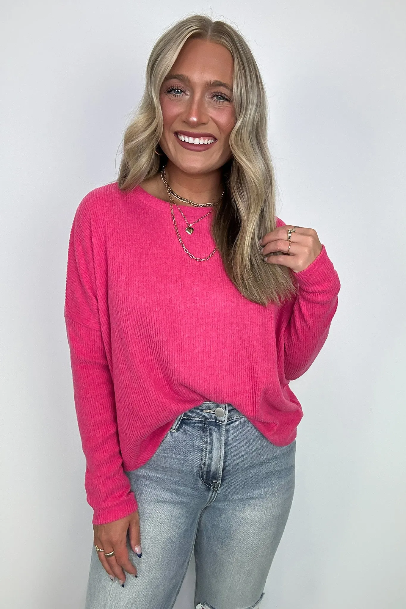 Cherilyn Ribbed Dolman Sleeve Top - BACK IN STOCK