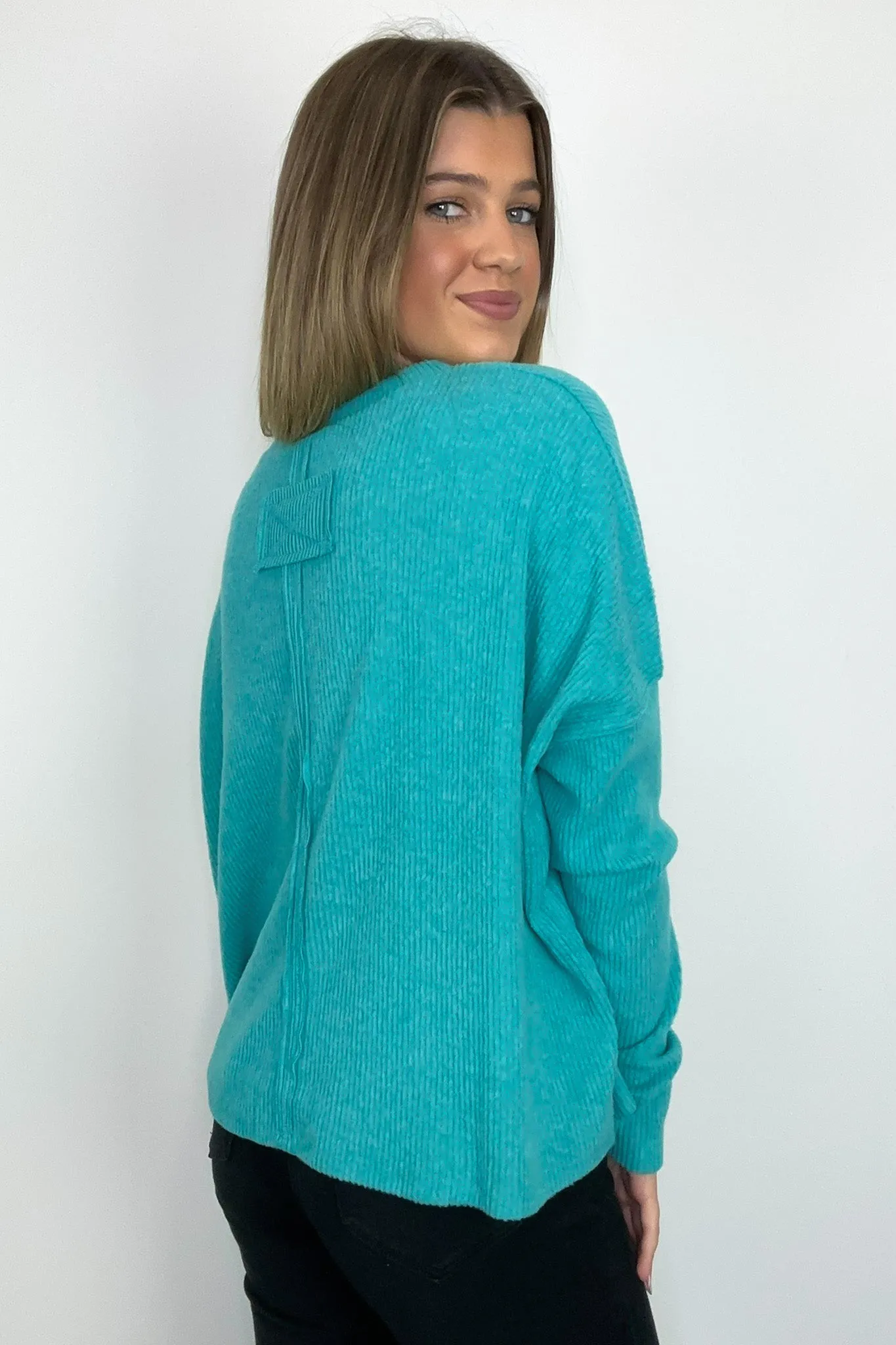 Cherilyn Ribbed Dolman Sleeve Top - BACK IN STOCK
