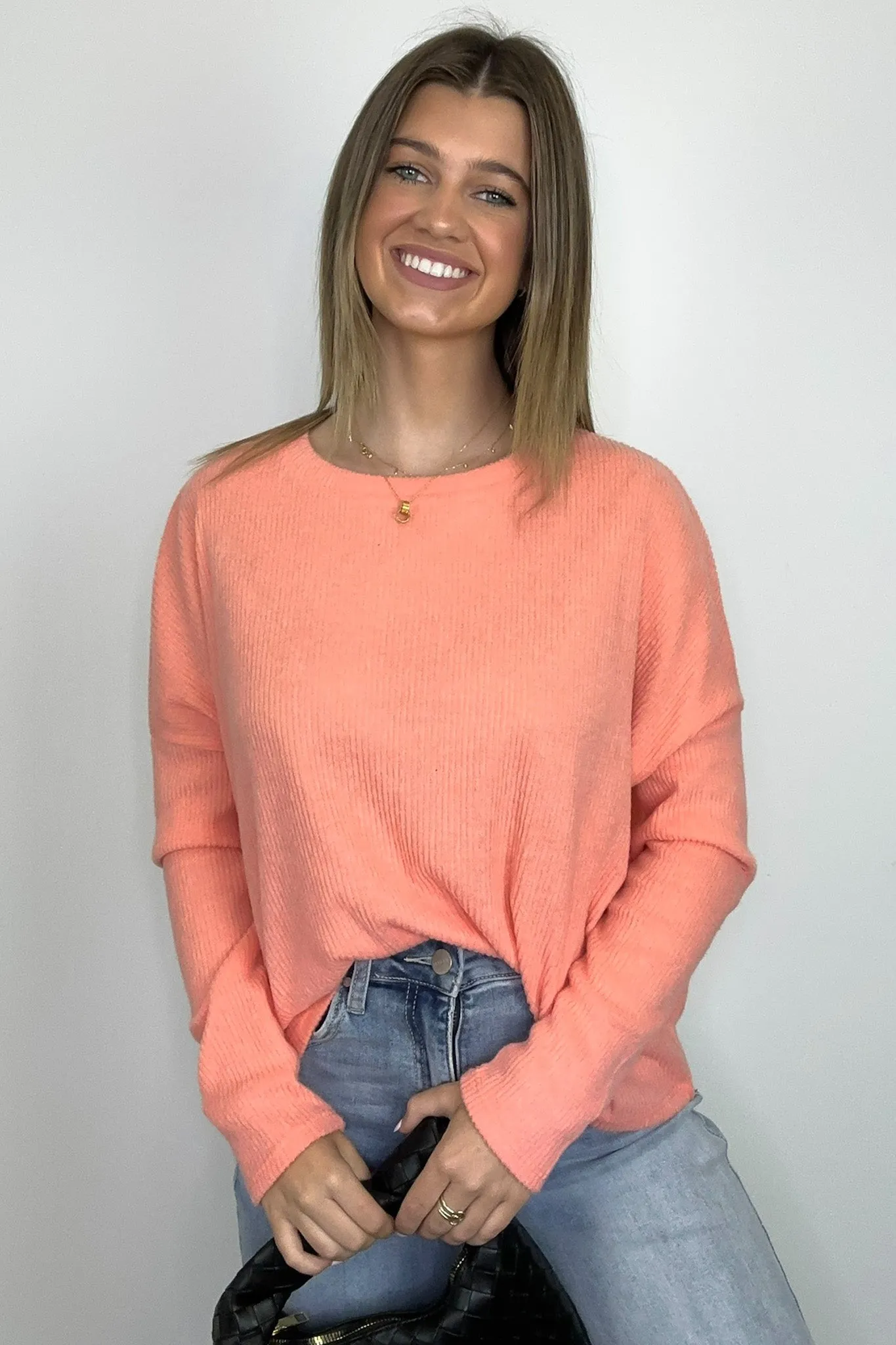 Cherilyn Ribbed Dolman Sleeve Top - BACK IN STOCK
