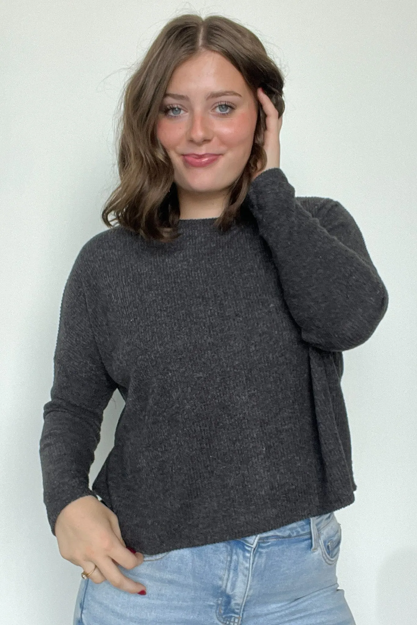 Cherilyn Ribbed Dolman Sleeve Top - BACK IN STOCK