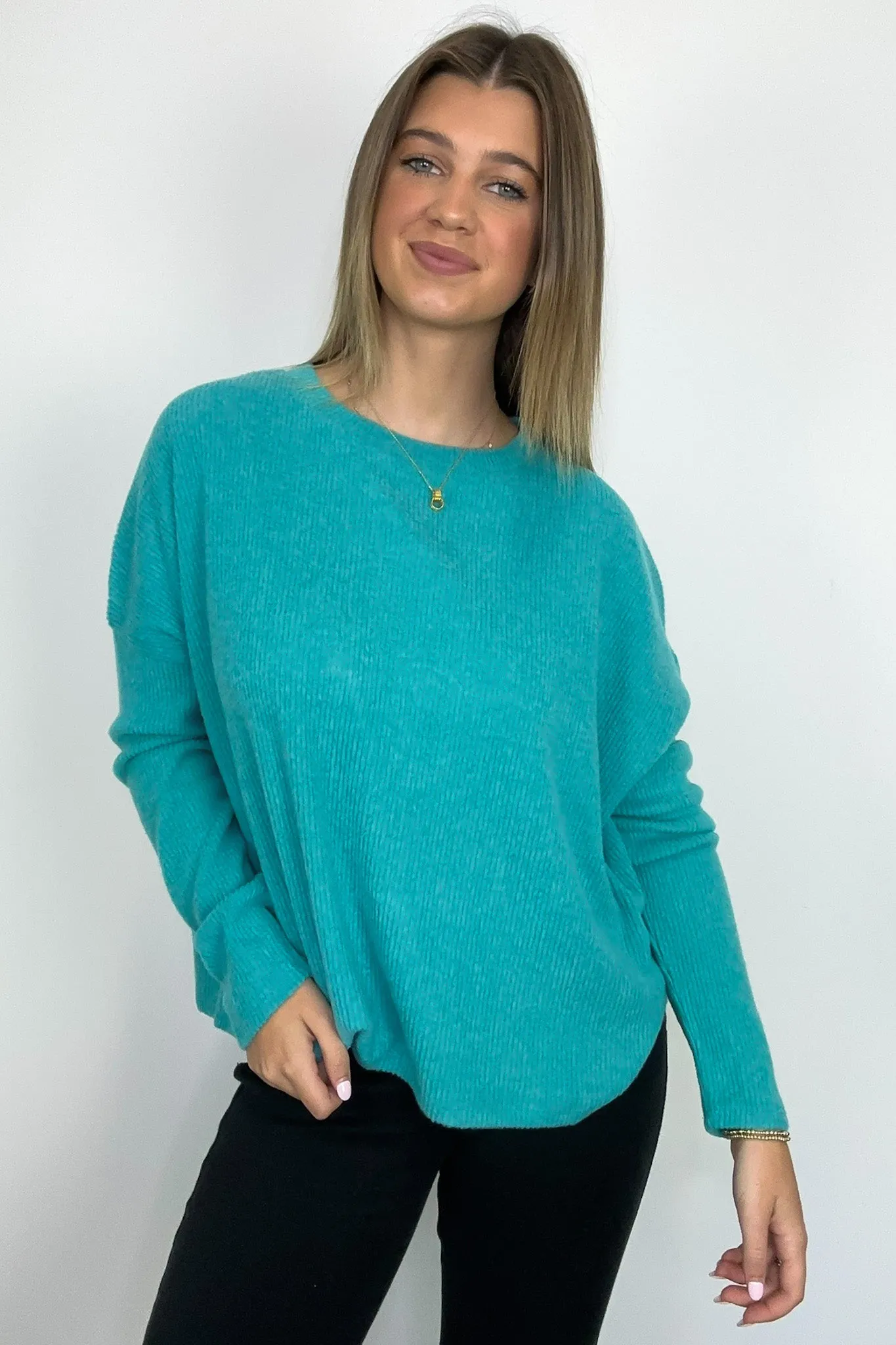 Cherilyn Ribbed Dolman Sleeve Top - BACK IN STOCK