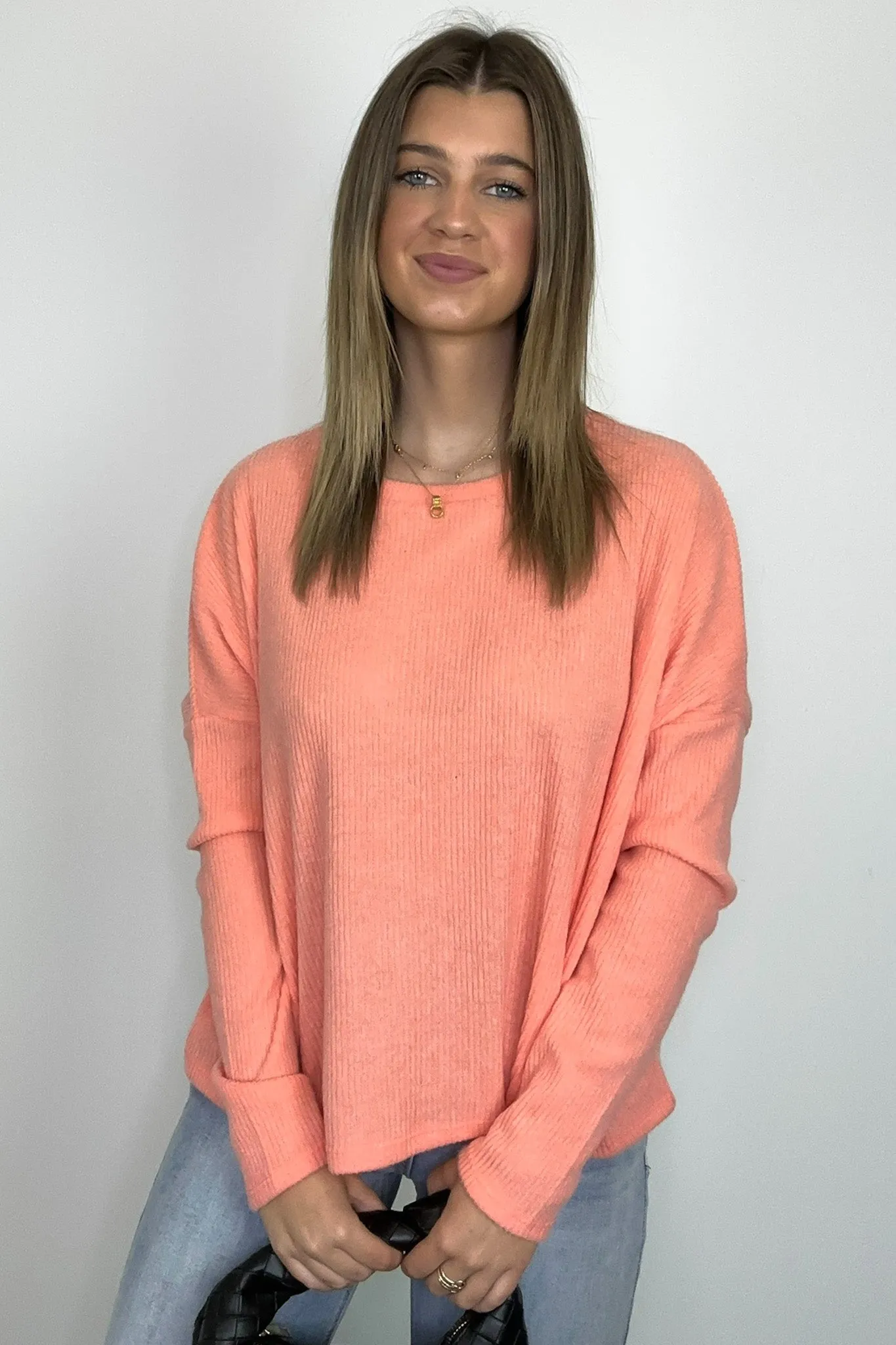 Cherilyn Ribbed Dolman Sleeve Top - BACK IN STOCK