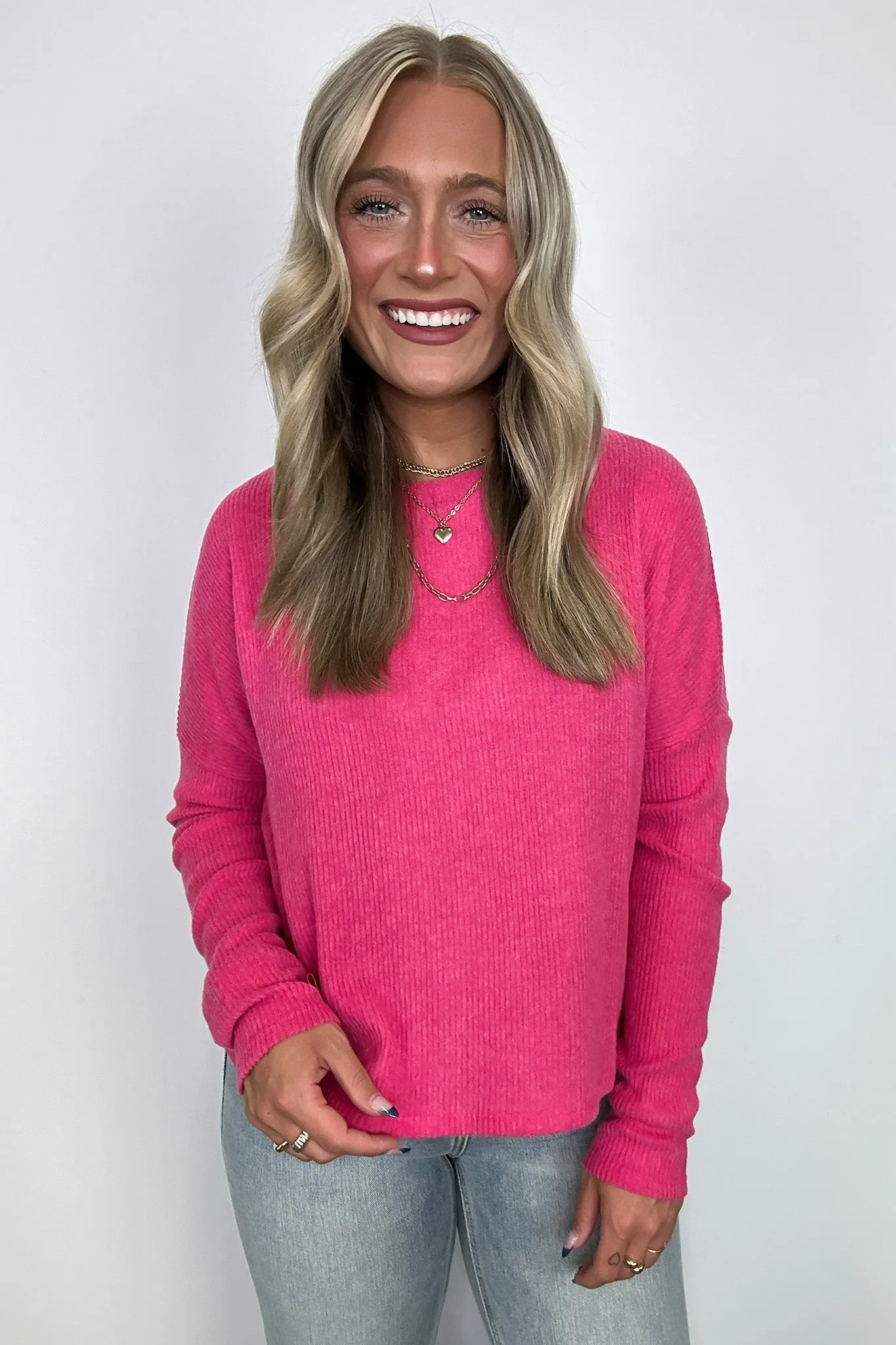 Cherilyn Ribbed Dolman Sleeve Top - BACK IN STOCK
