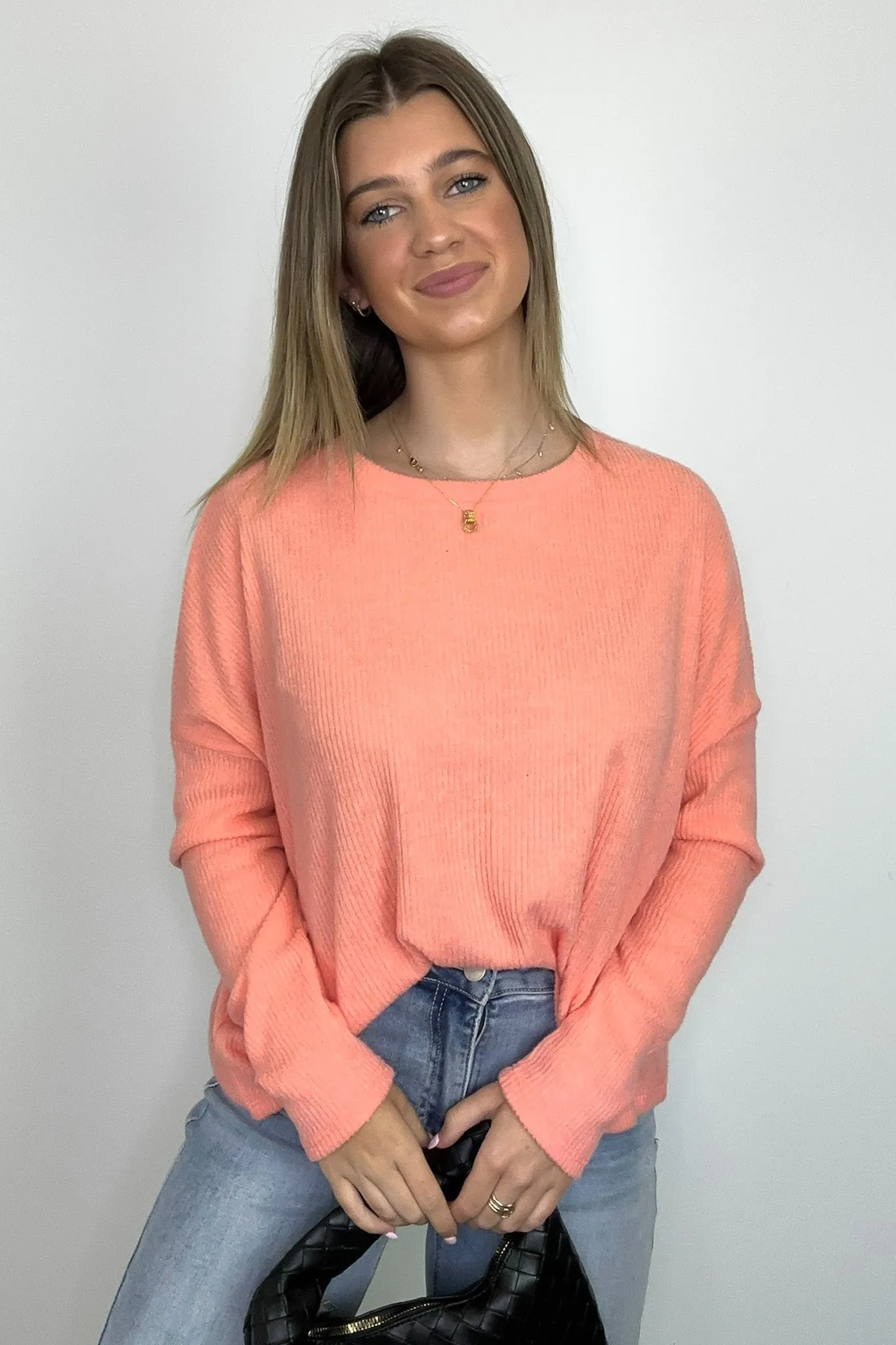 Cherilyn Ribbed Dolman Sleeve Top - BACK IN STOCK