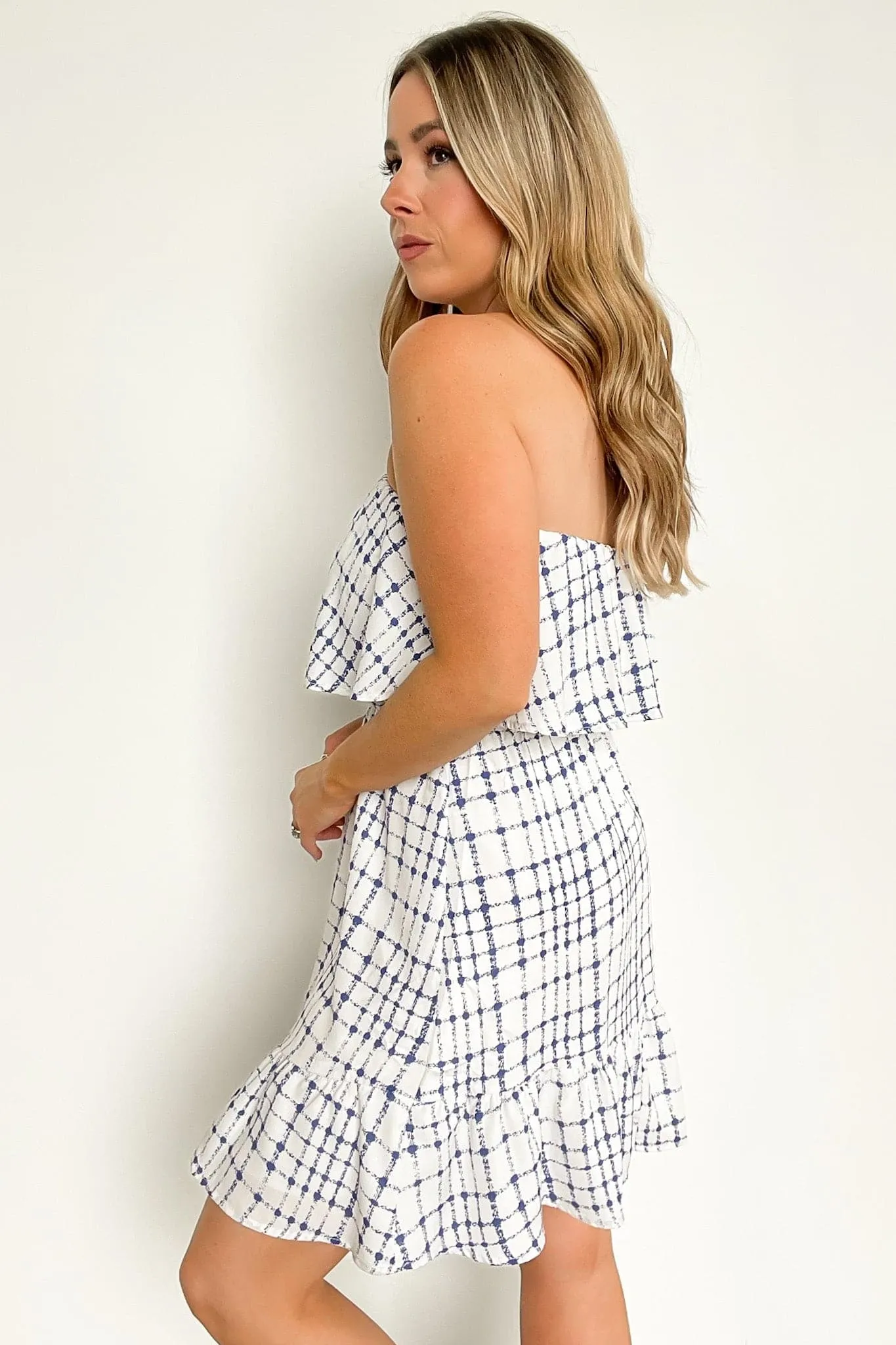 Chic Image Plaid Flounce Ruffle Tiered Dress - FINAL SALE