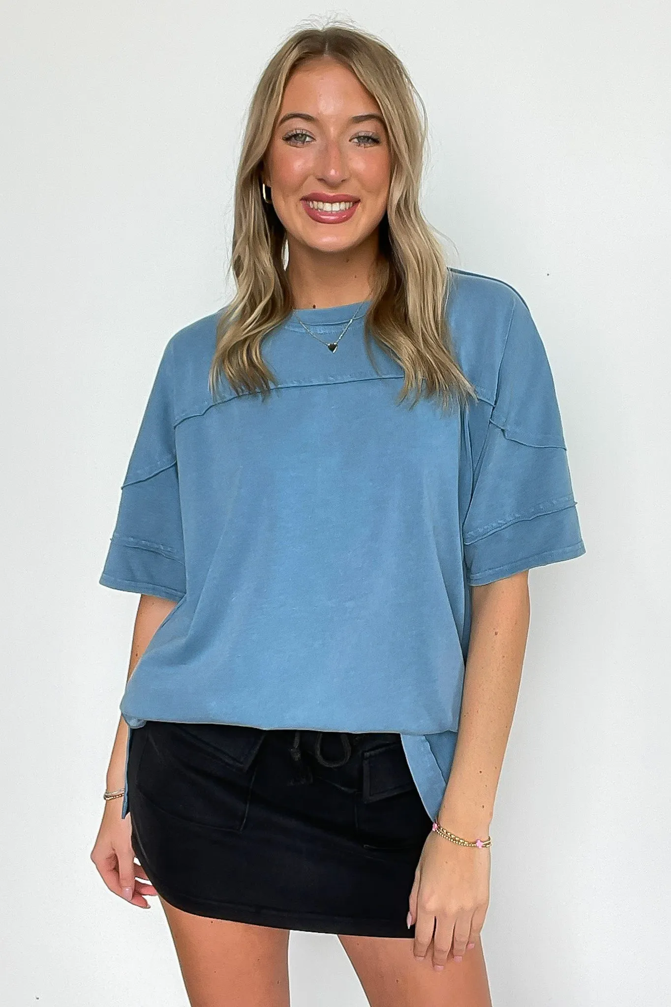 Claudia Short Sleeve Relaxed Top