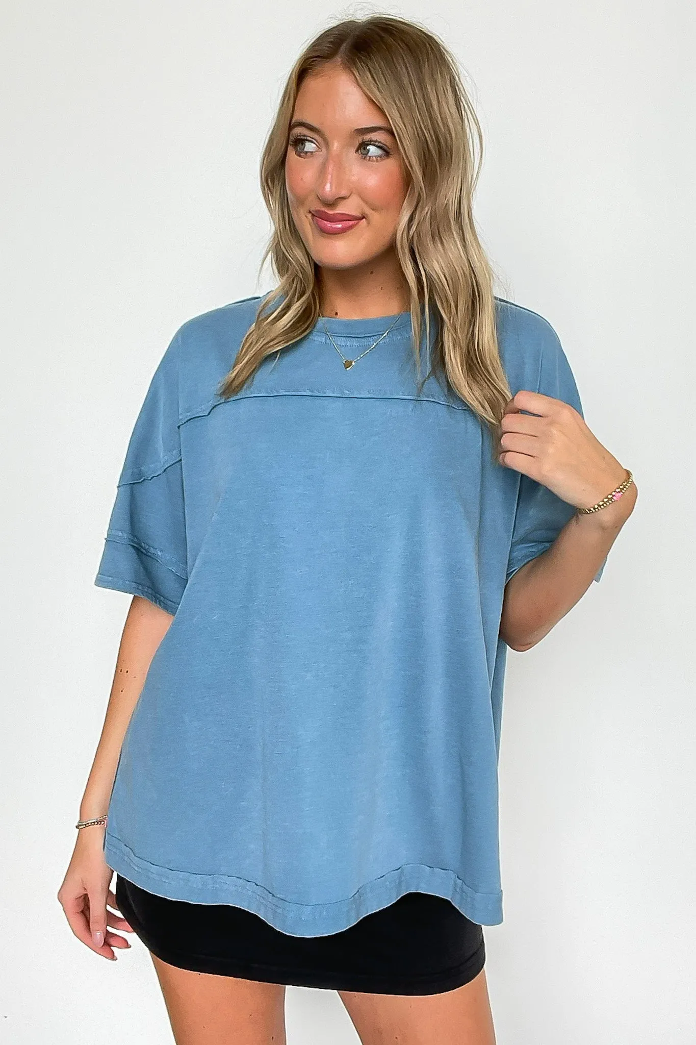 Claudia Short Sleeve Relaxed Top