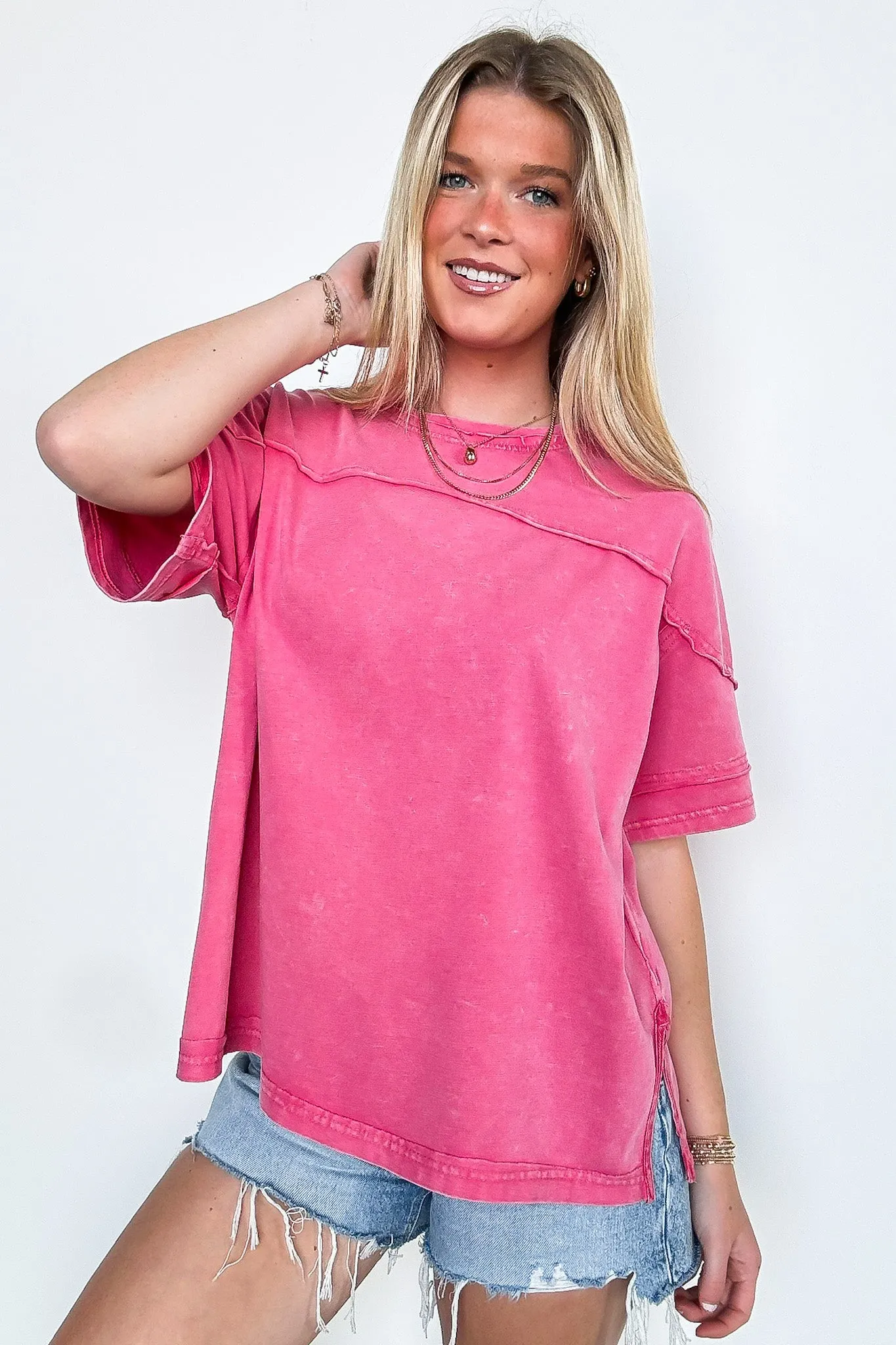 Claudia Short Sleeve Relaxed Top