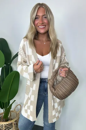 Coffeehouse Multi Check Cardigan - FINAL SALE