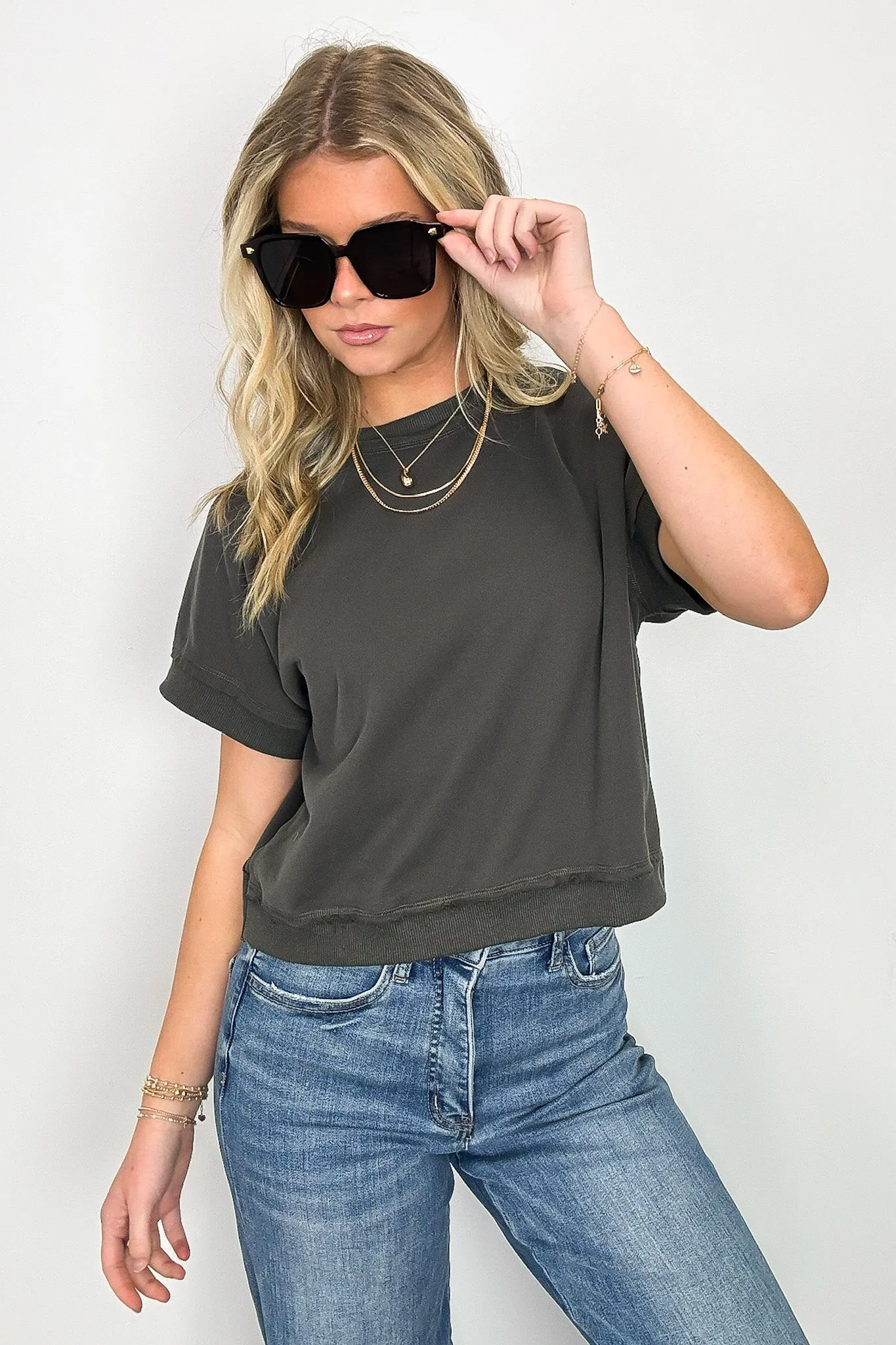 Corie Crewneck Short Sleeve Top