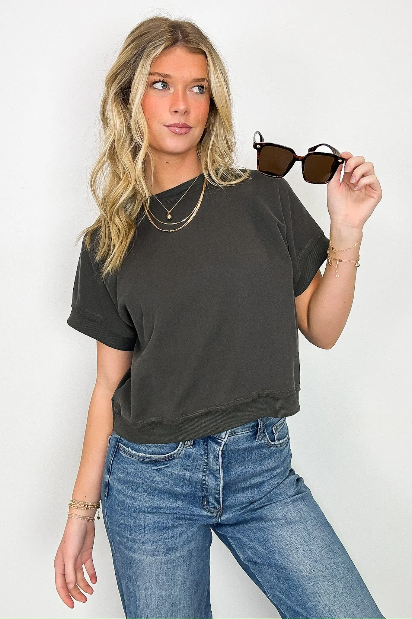 Corie Crewneck Short Sleeve Top